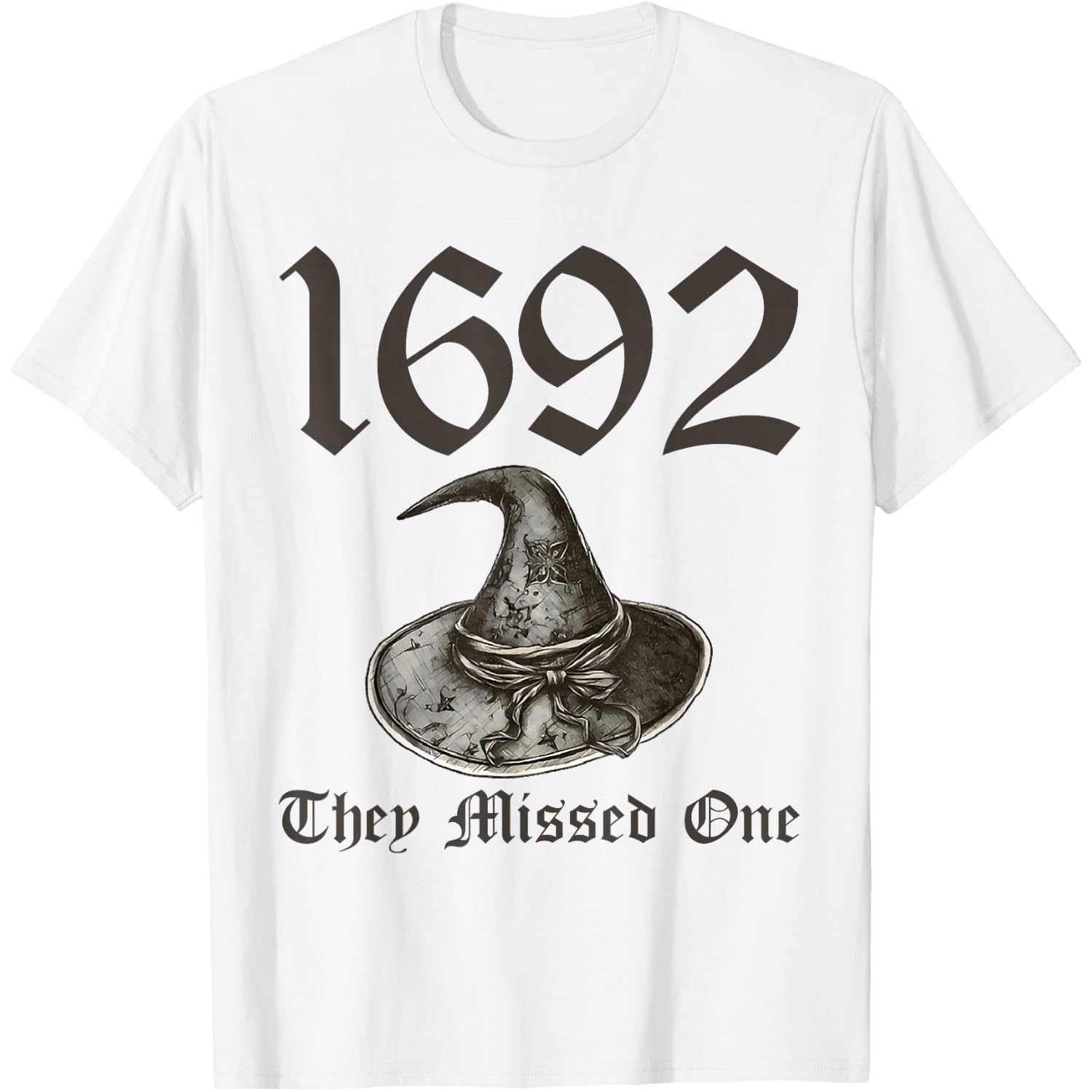 1692 They Missed One Halloween Feminist Witch Trials T-Shirt