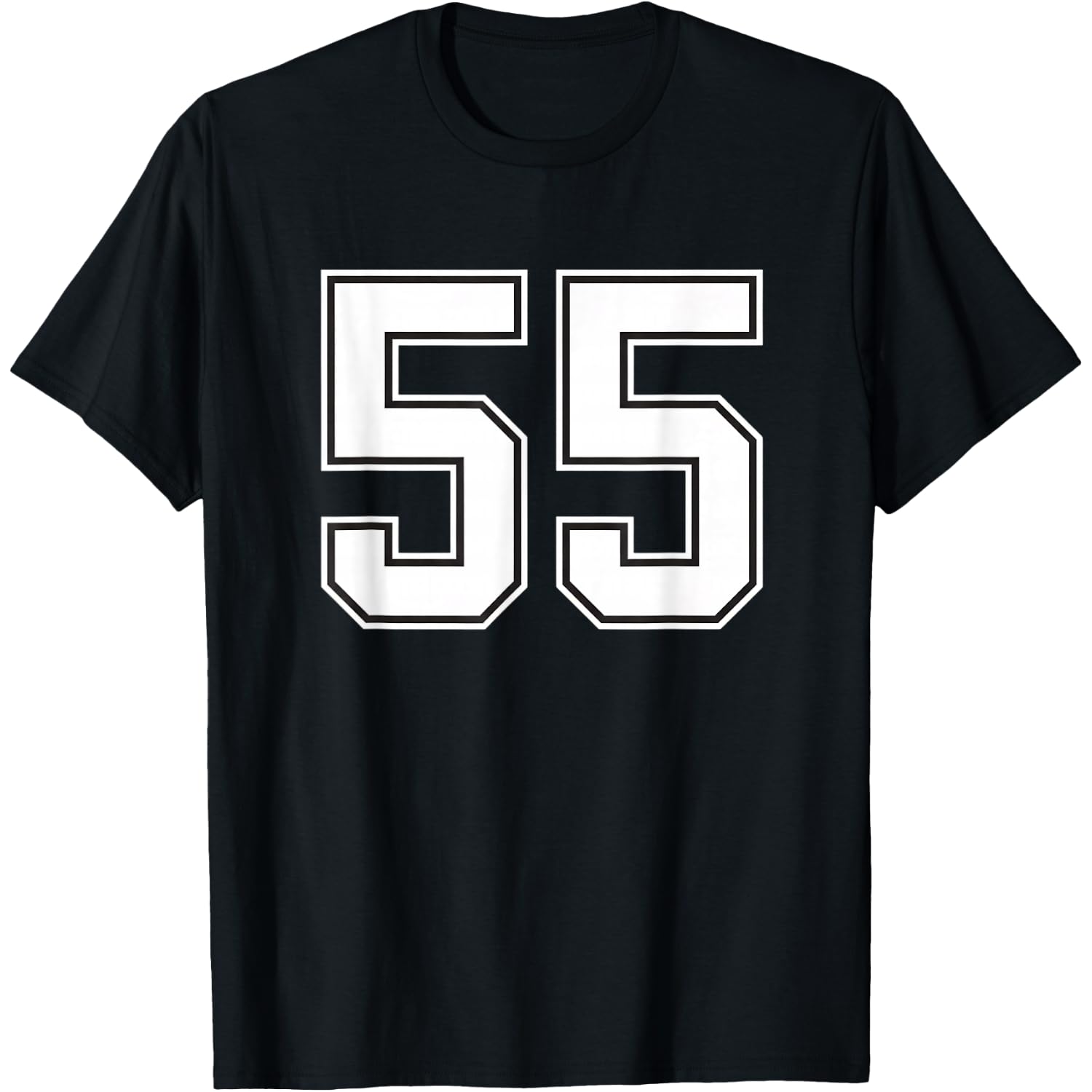 55 Football Number Retro Sports Halloween Costume T-Shirt