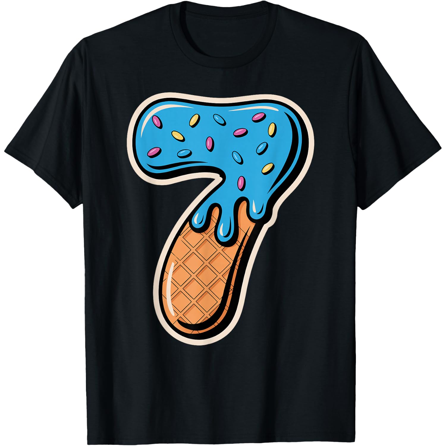 67 Halloween Costume Duo Matching Number 6 and 7 Ice Cream T-Shirt