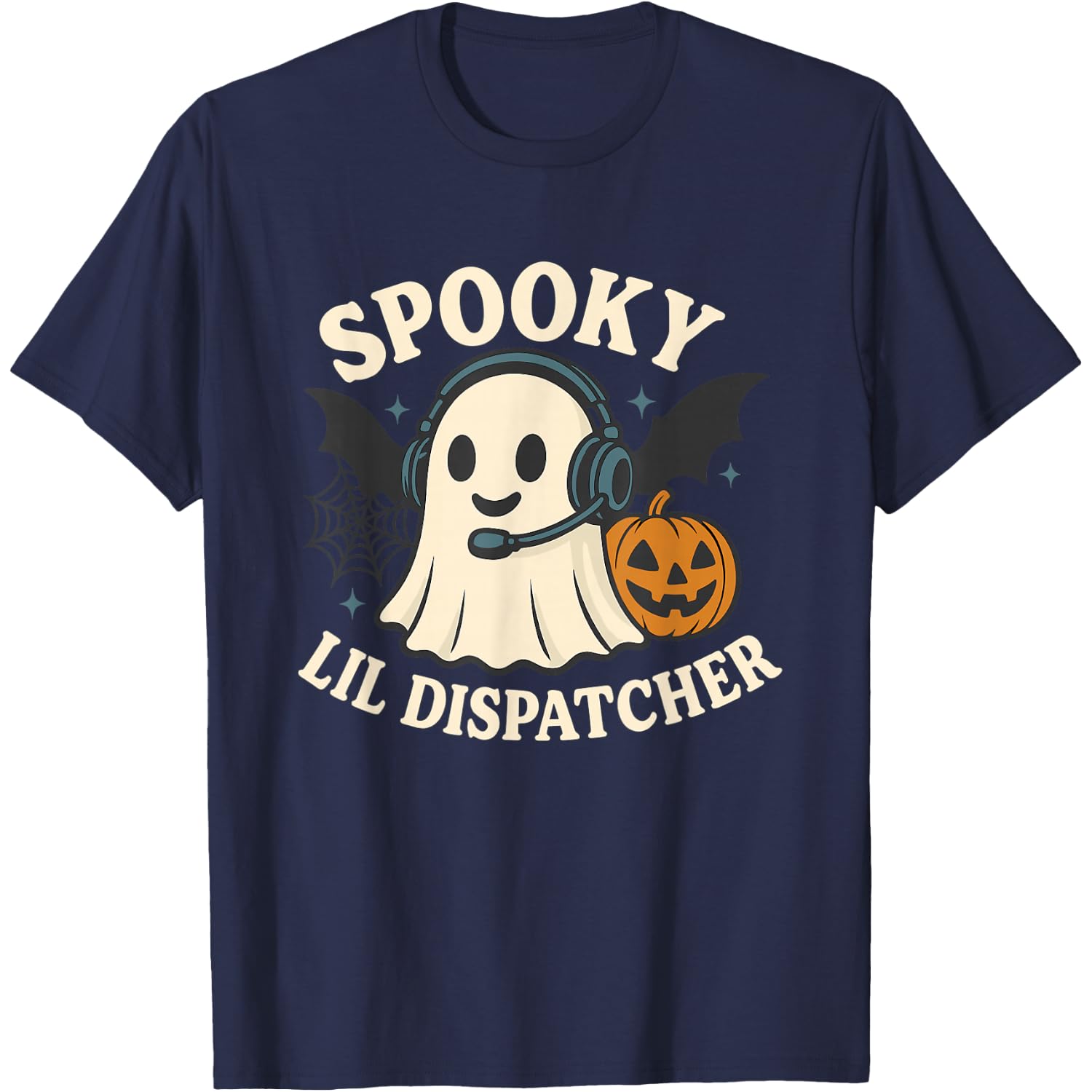 911 Dispatcher Halloween Police Dispatch Thin Gold Line T-Shirt