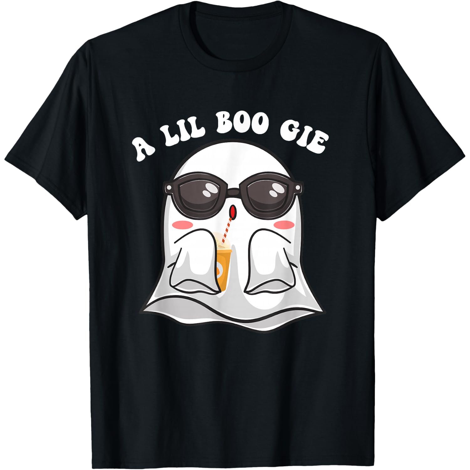 A Lil Boo Gie Women Girls Funny Halloween Costume T-Shirt