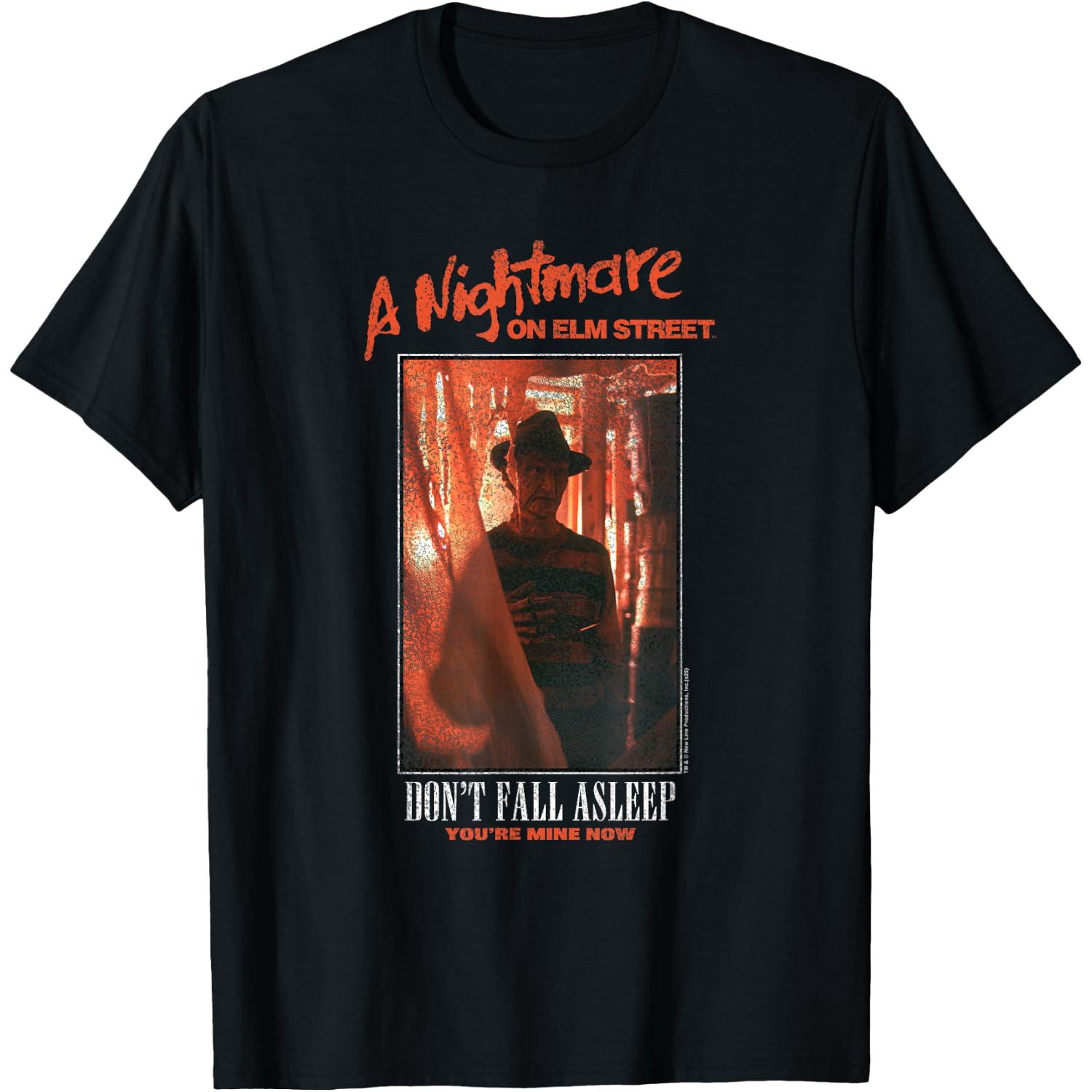 A Nightmare on Elm Street Don't Fall Asleep Freddy Horror T-Shirt
