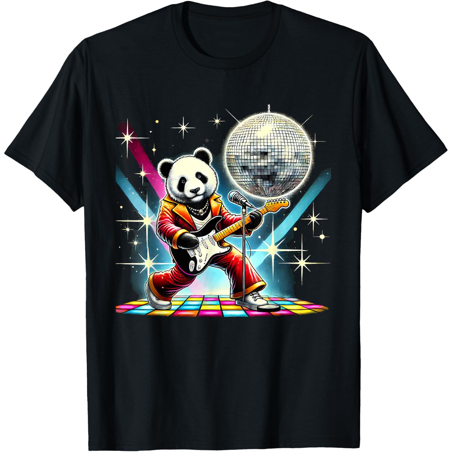 Aesthetic Panda Bear Disco T-Shirt