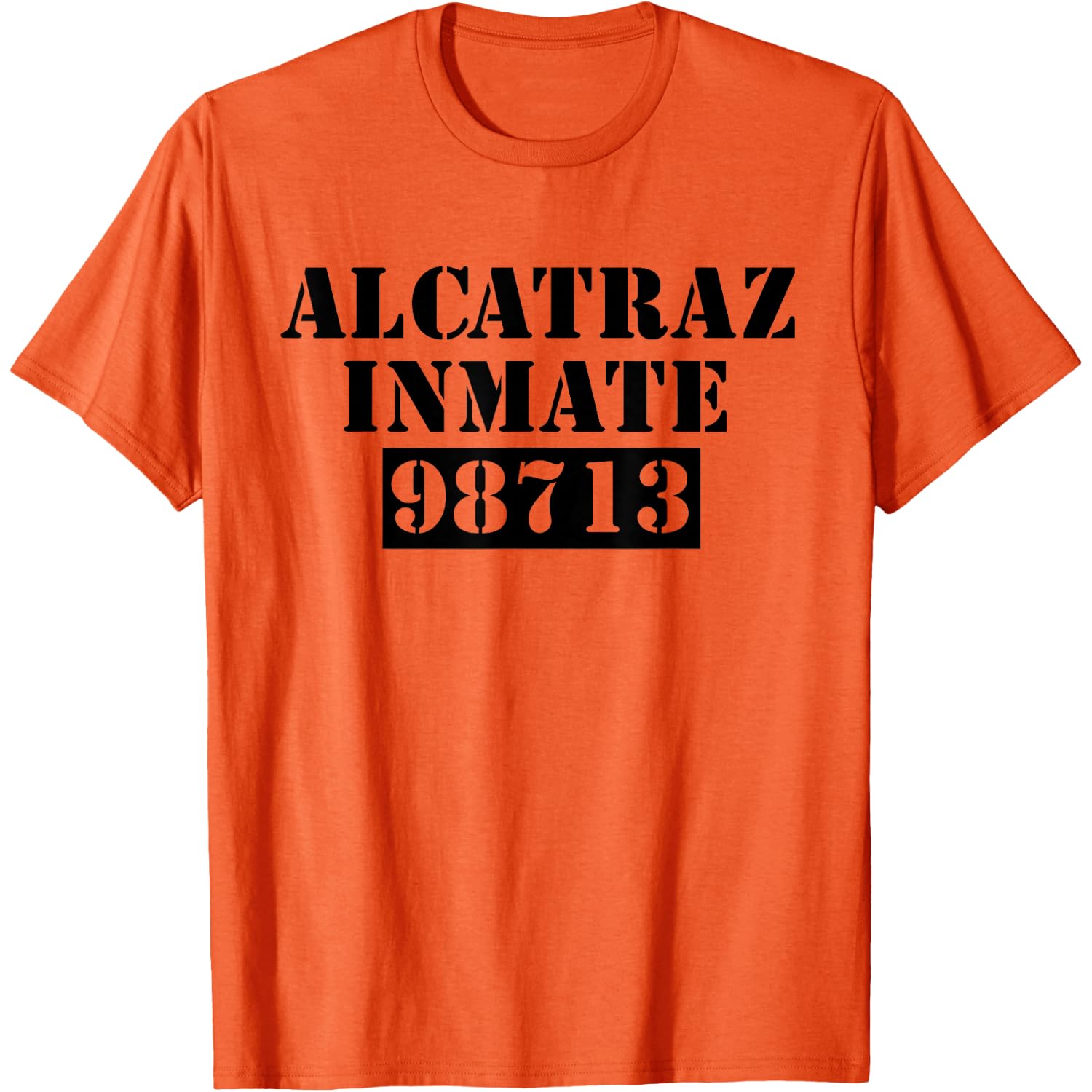 Alcatraz Prison Inmate Funny Instant Lazy Halloween Costume T-Shirt