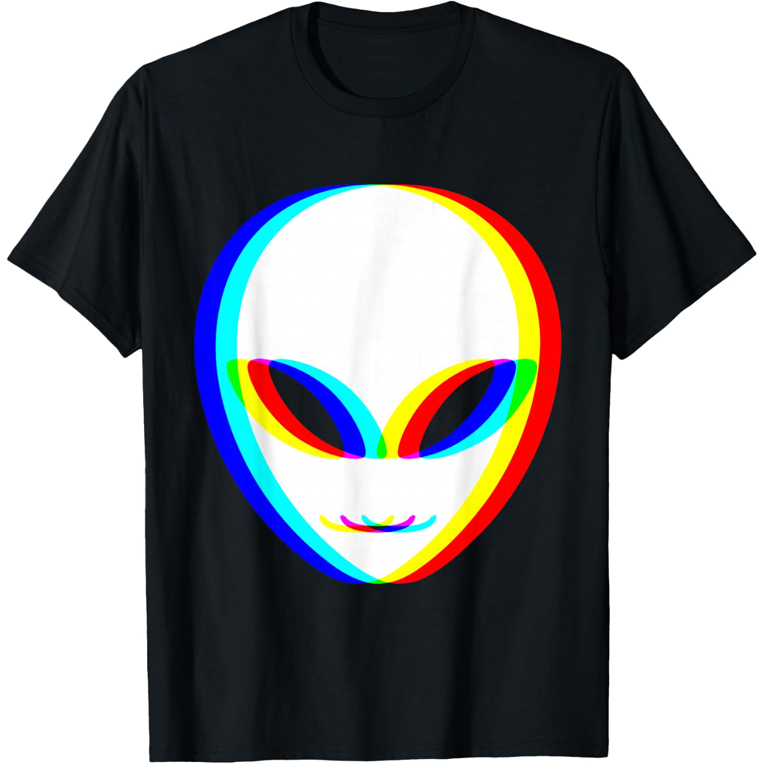 Alien Trippy Vaporwave Halloween Techno Rave EDM Music Party T-Shirt