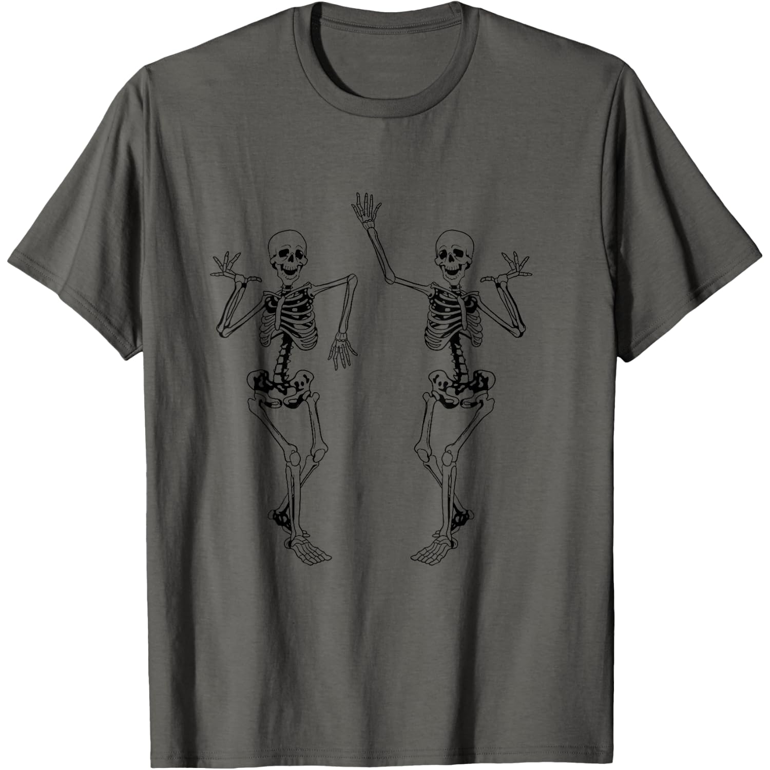 Alt Aesthetic Skeleton Dancing Dark Goth Halloween Skeletons T-Shirt