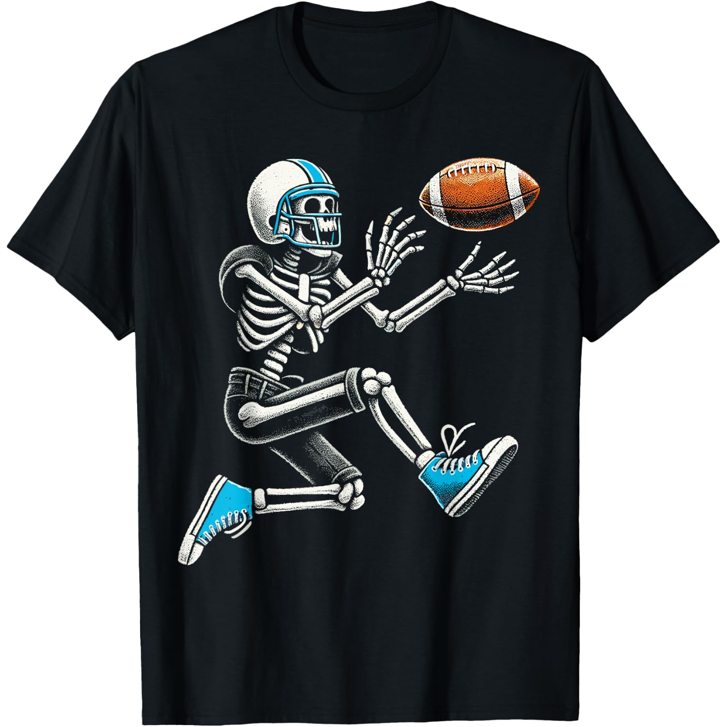 American Football Skeleton Halloween T-Shirt
