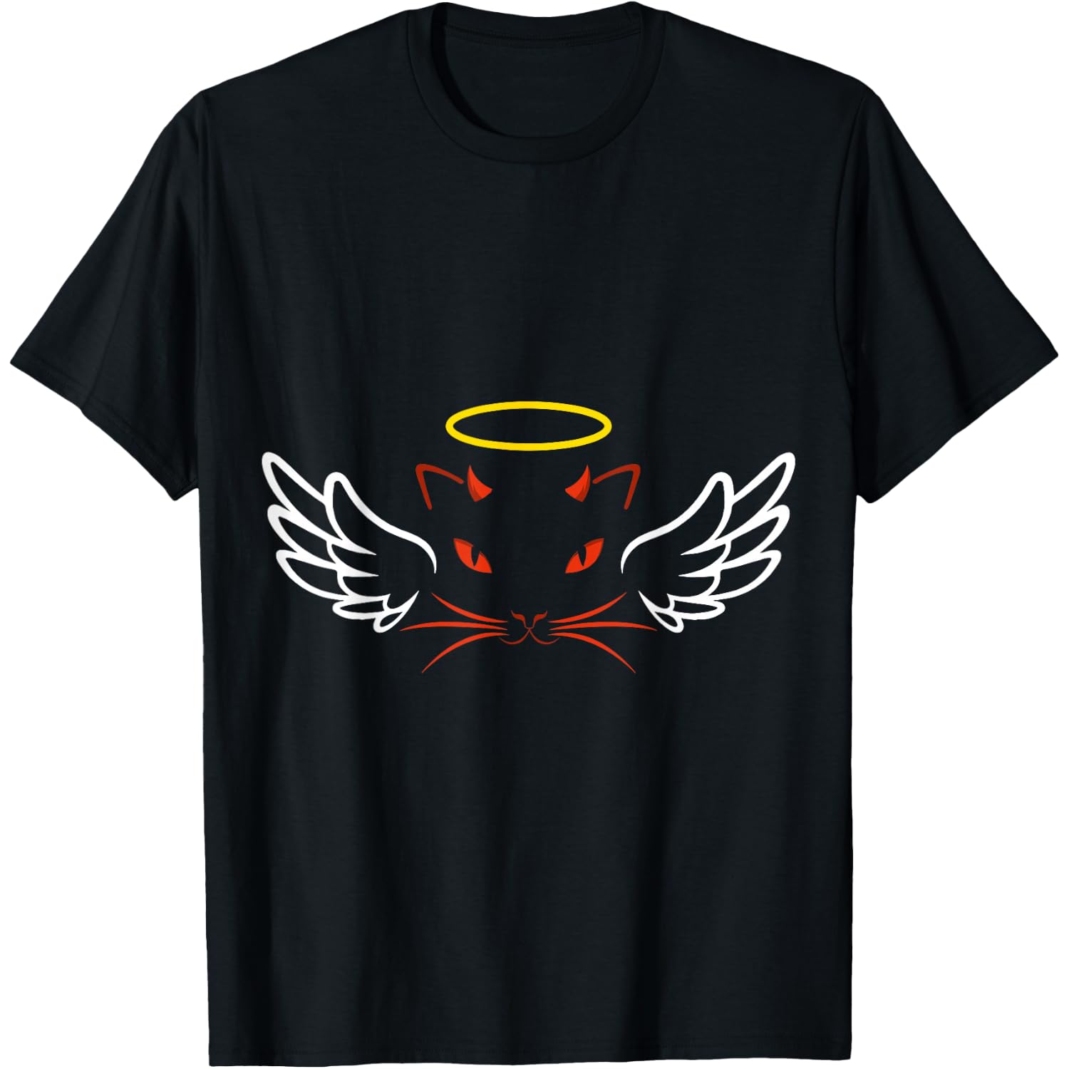 Angel and Devil's Cat T-Shirt