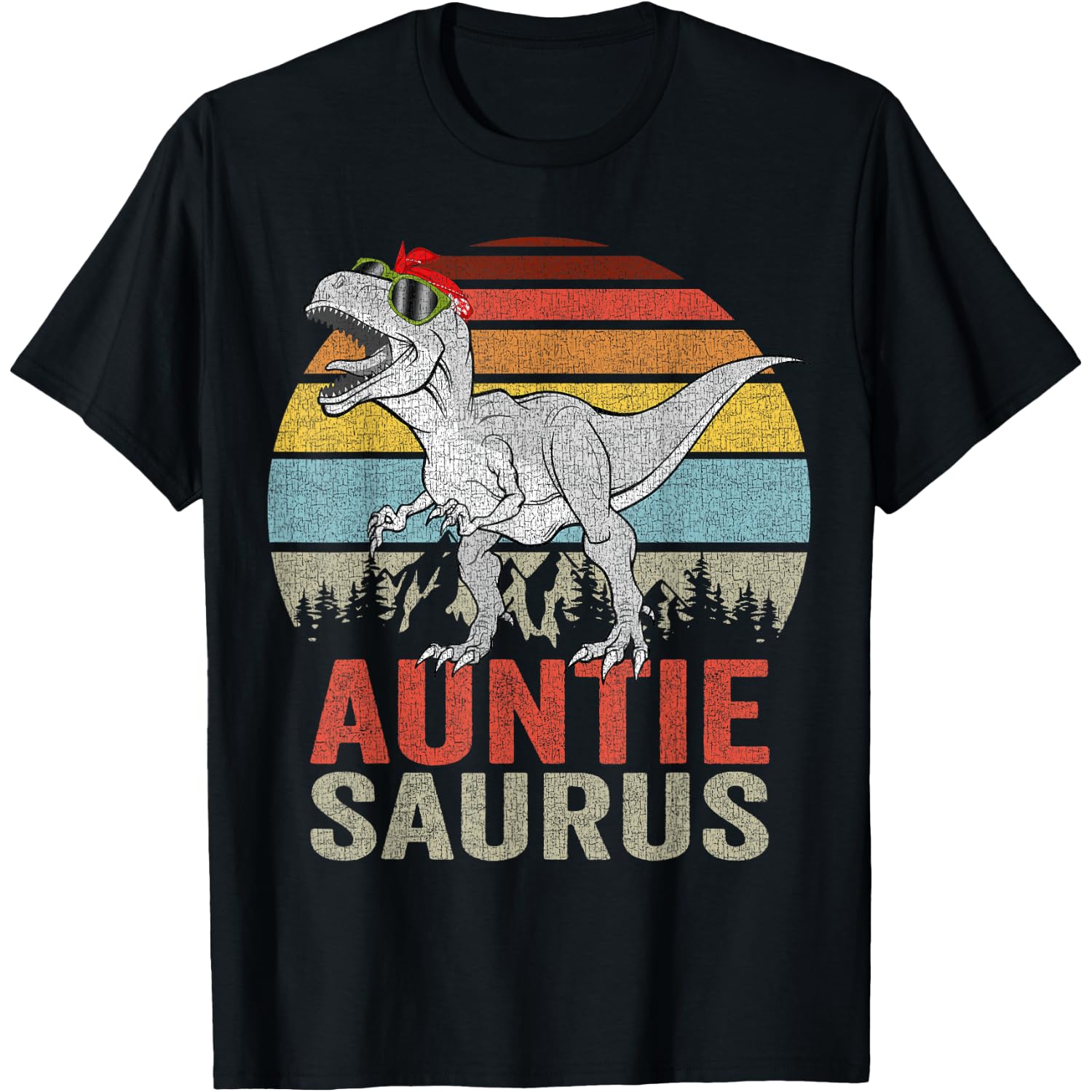 Auntiesaurus T Rex Auntie Saurus Family Matching Dinosaur T-Shirt