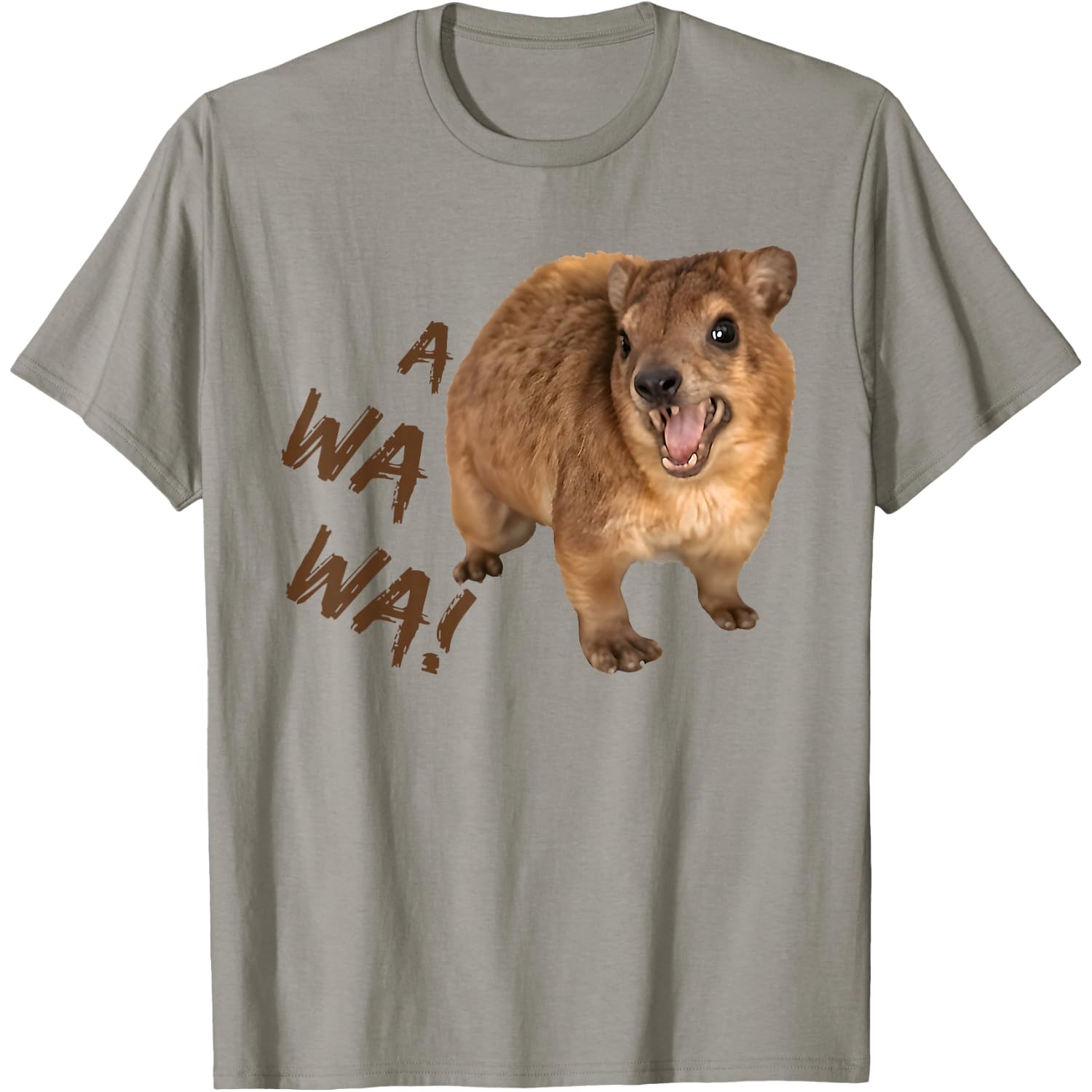Awawa! Angry Screaming Hyrax Meme T-Shirt