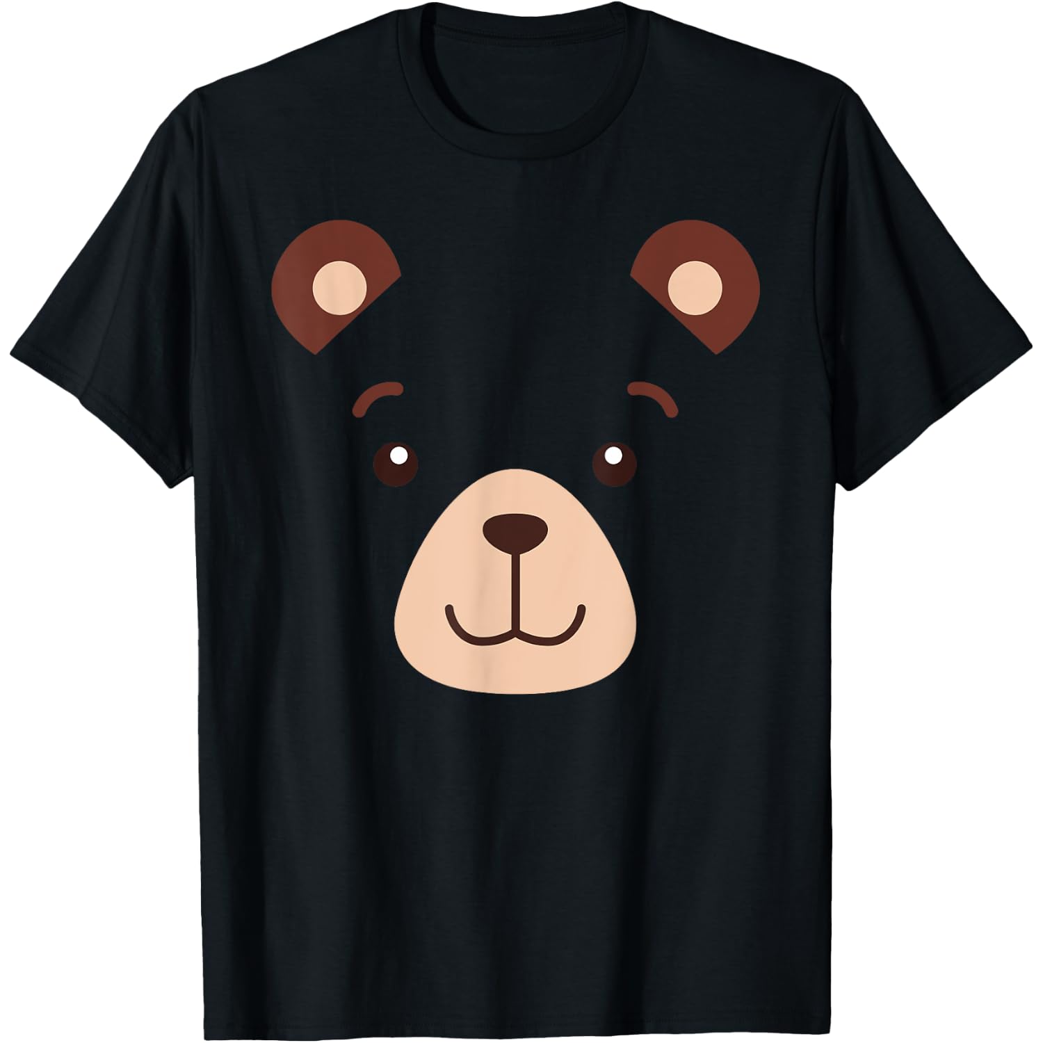 Bear Face Halloween Costume Kids Boy Girl Adult Gift T-Shirt Small