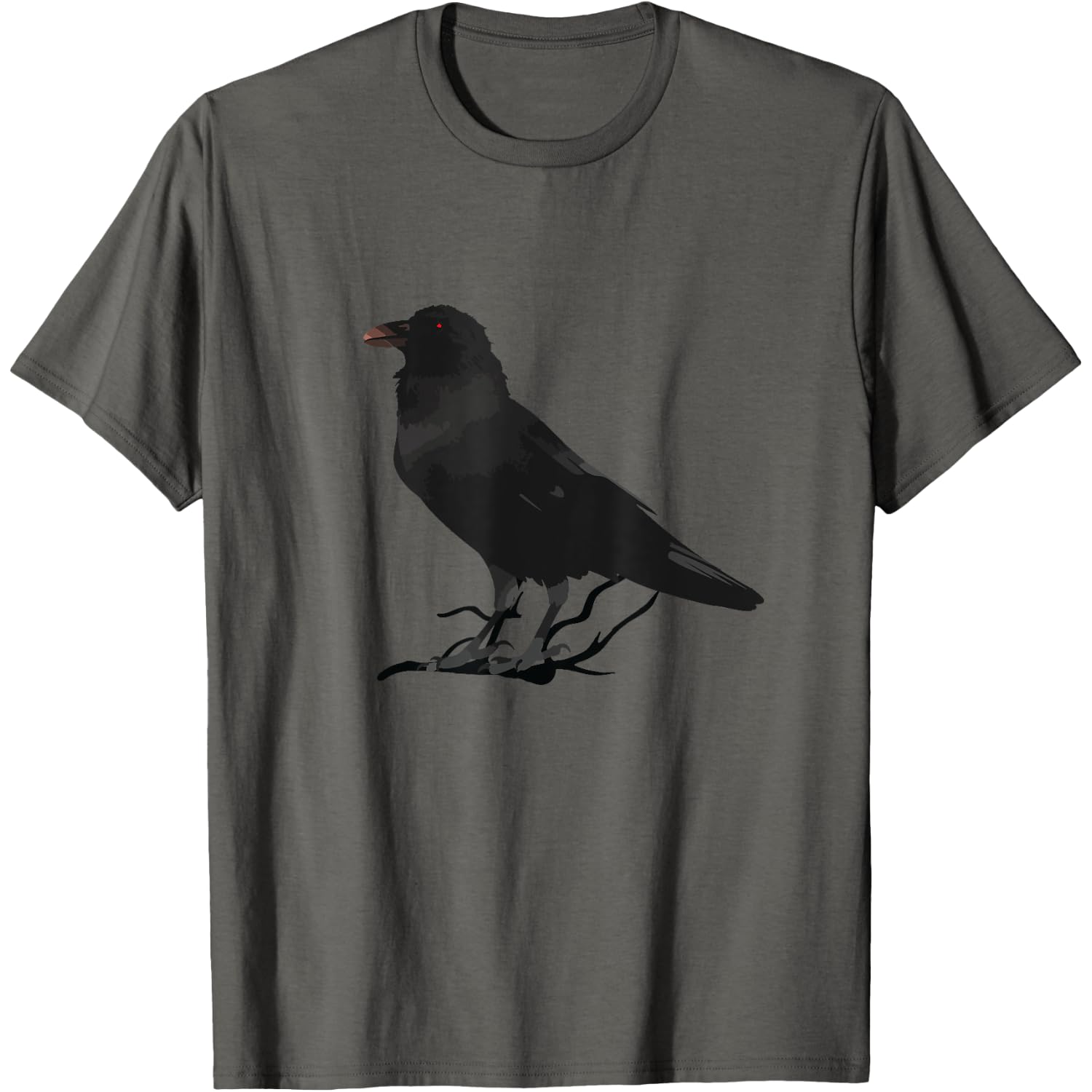 Beautiful Black Crow Raven Bird Silhouette T-Shirt Small