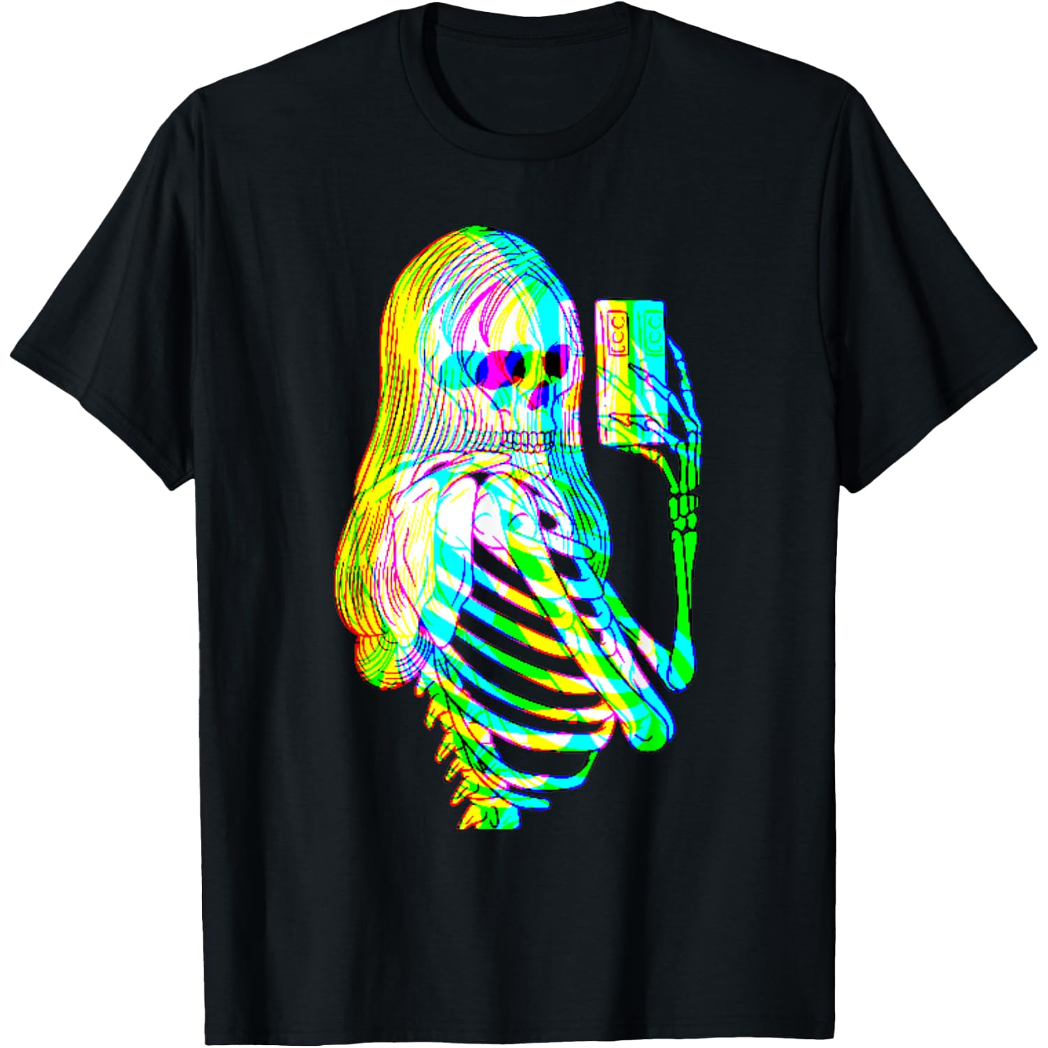 Beautiful Selfie Female Skeleton T-Shirt