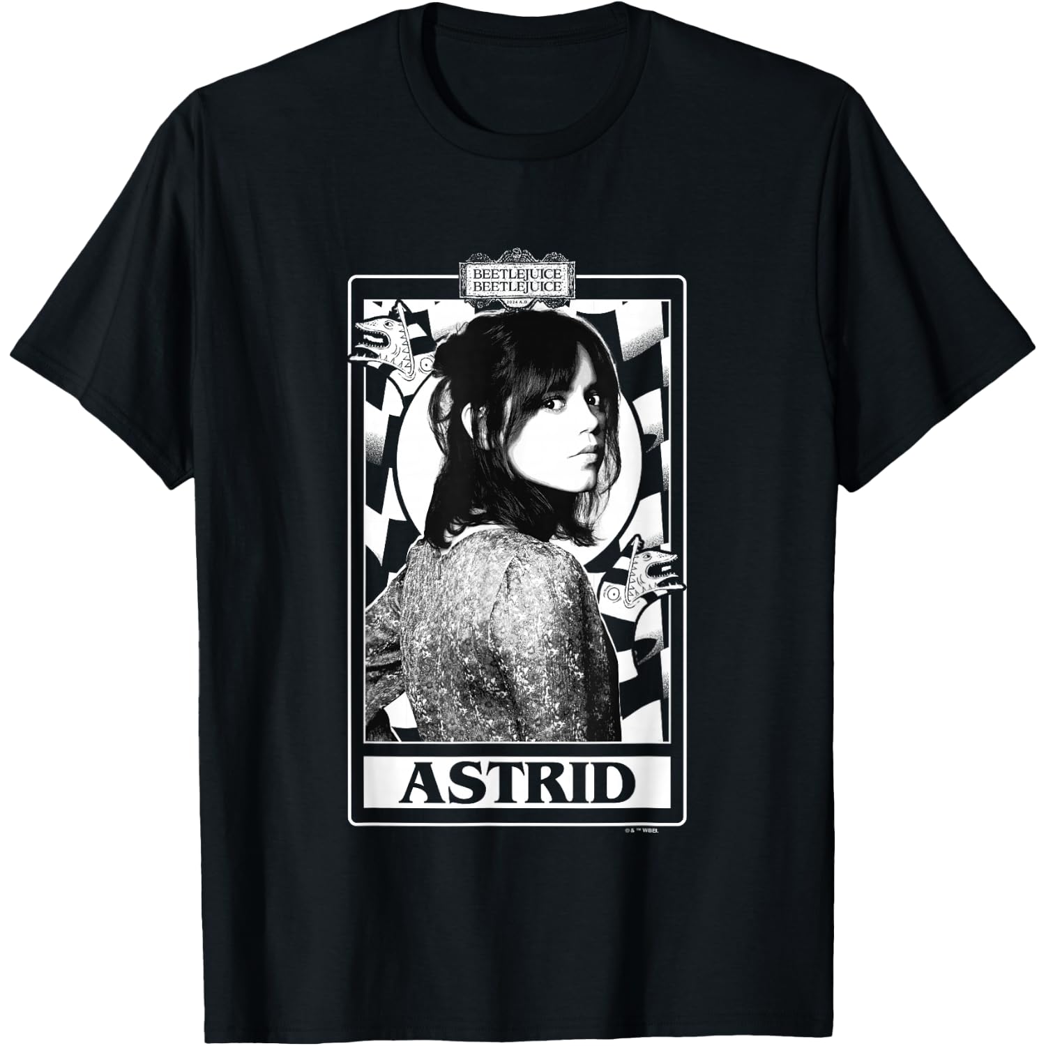 Beetlejuice Beetlejuice Astrid Deetz Tarot Card Vintage T-Shirt