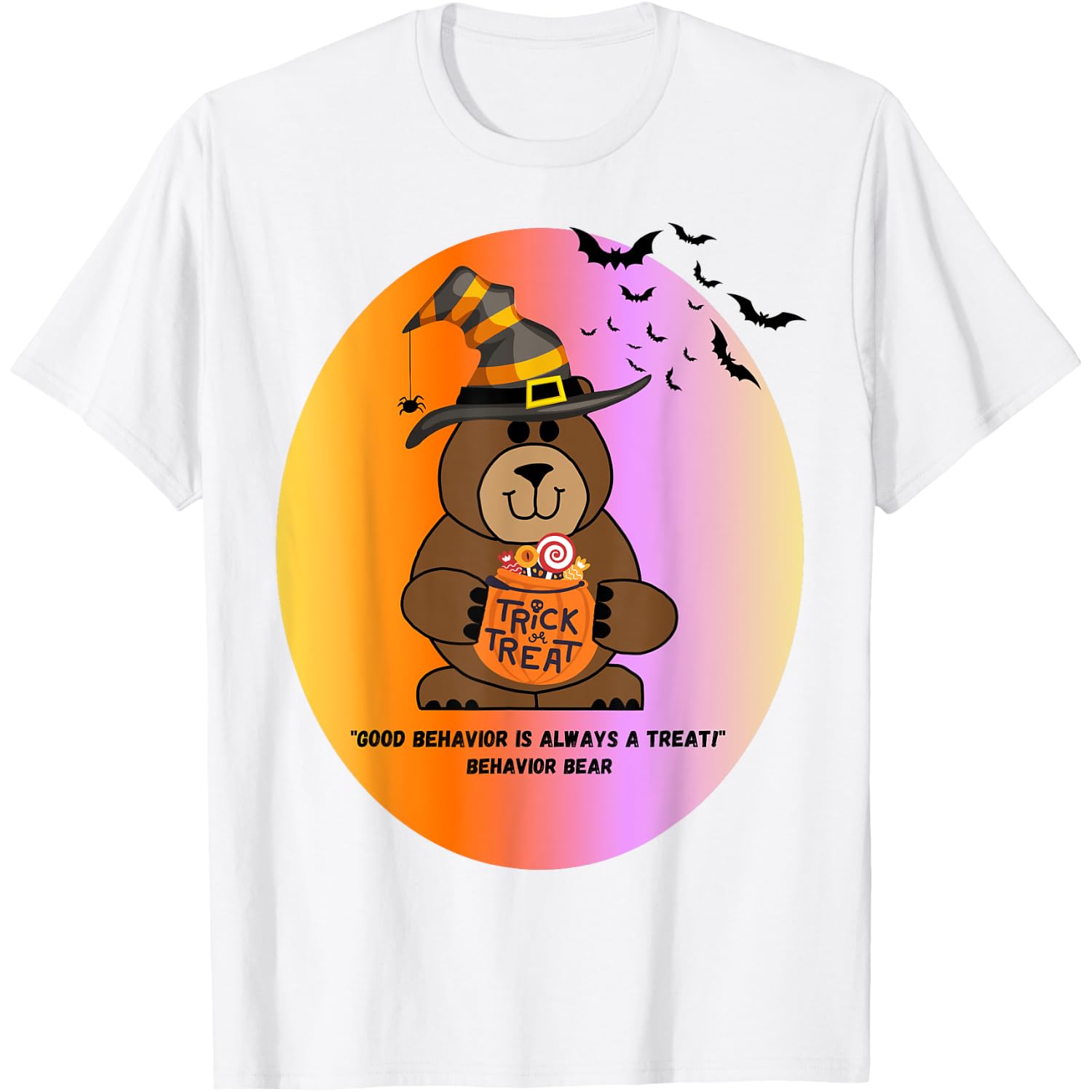 Behavior Bear Halloween Themed Character Building Gift T-Shirt