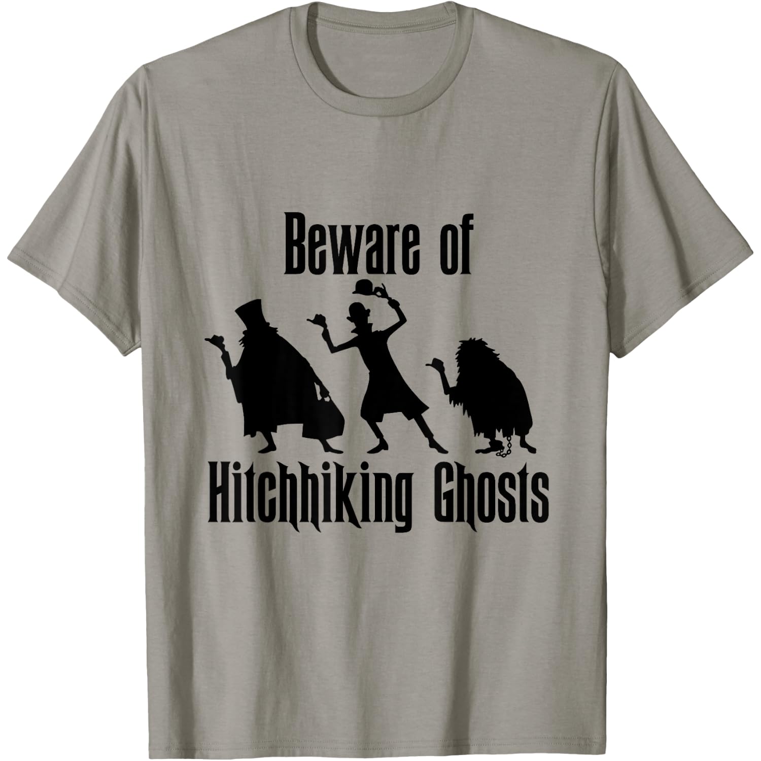 Beware of Hitchhiking Ghosts Funny T-Shirt