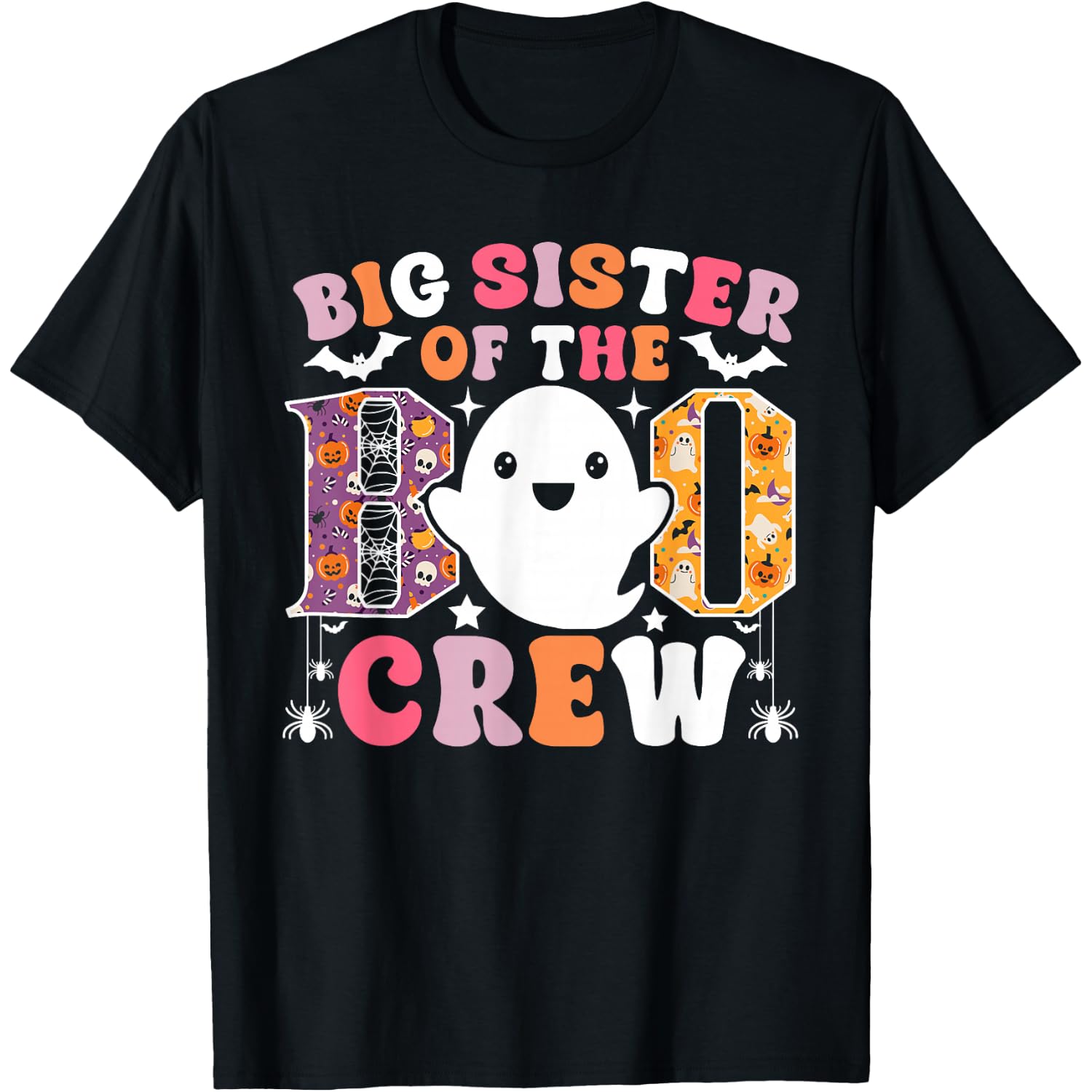 Big Sister of The Boo Crew Funny Ghost Halloween Costume T-Shirt