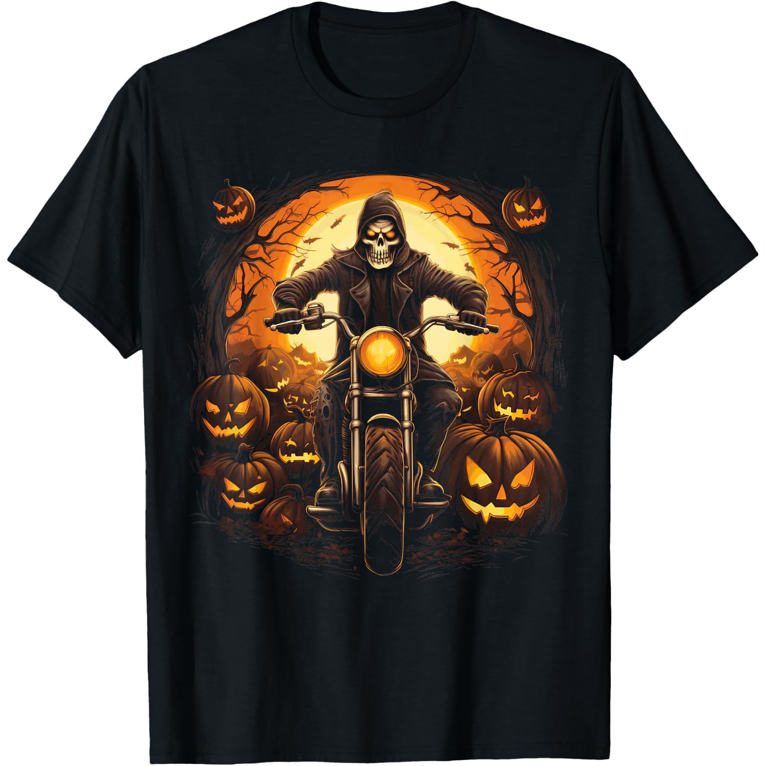 Biker on Motorcycle Halloween Costume T-Shirt