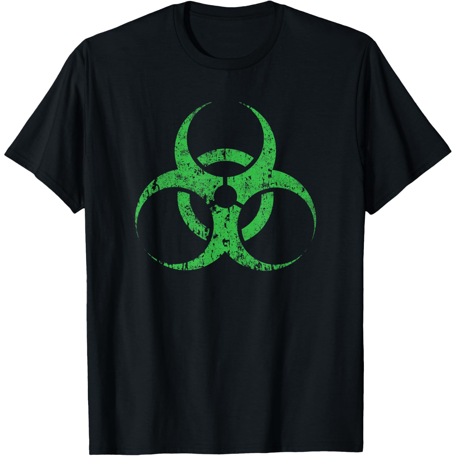 Biohazard Symbol Vintage Green Funny Halloween T-Shirt
