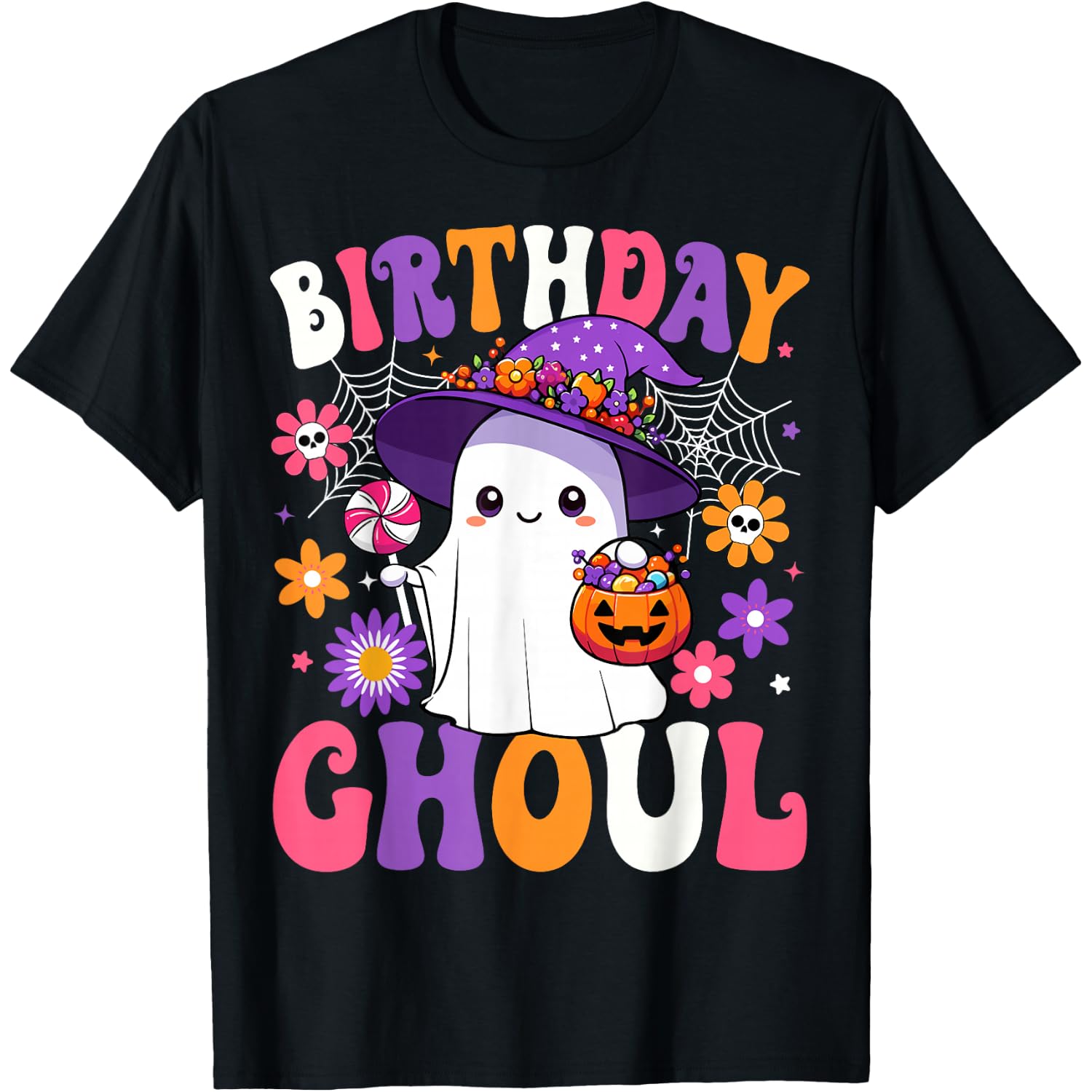 Birthday Ghoul Anniversary Funny Halloween Birthday Ghost T-Shirt