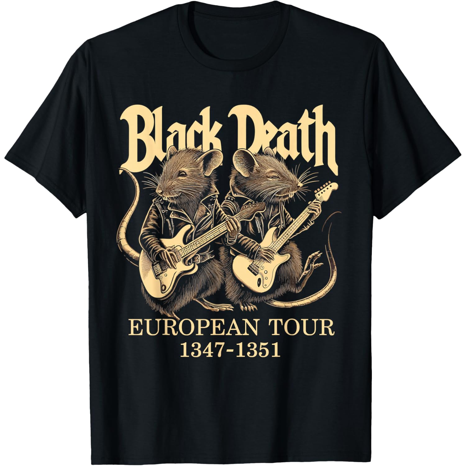 Black Death European Tour, Ren Faire Medieval History Goth T-Shirt