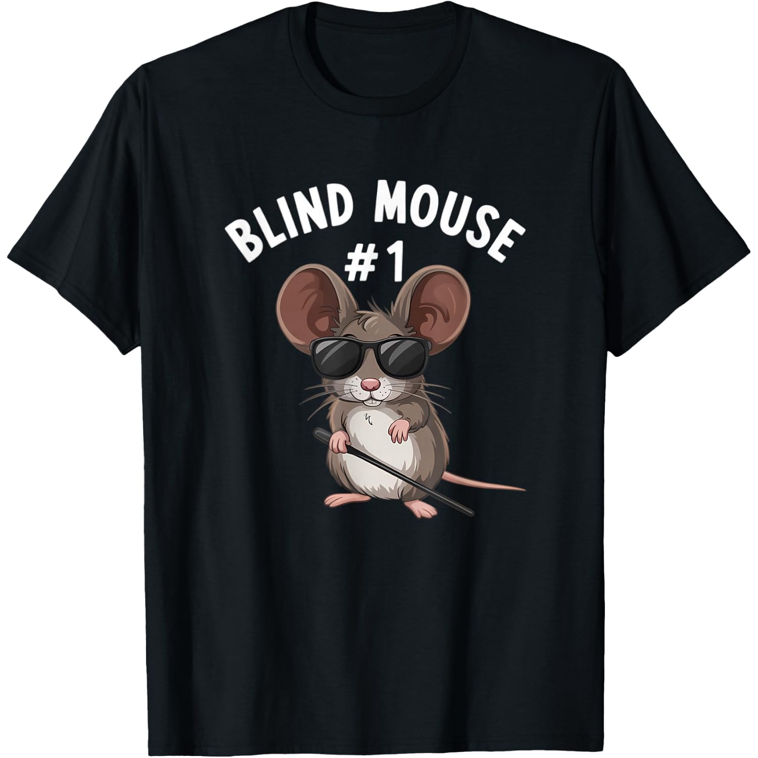 Blind Mouse 1 Three Blind Mice Halloween Costume T-Shirt