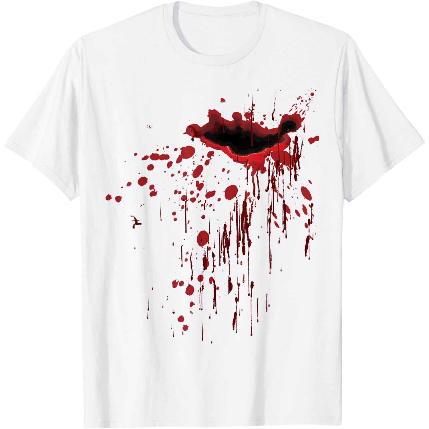 Blood Splatter Shirt Blood Stained Zombie Horror Graphic T-Shirt
