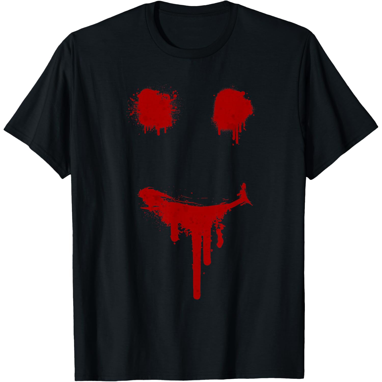 Bloody Halloween Costume I Blood Splatter Smile T-Shirt