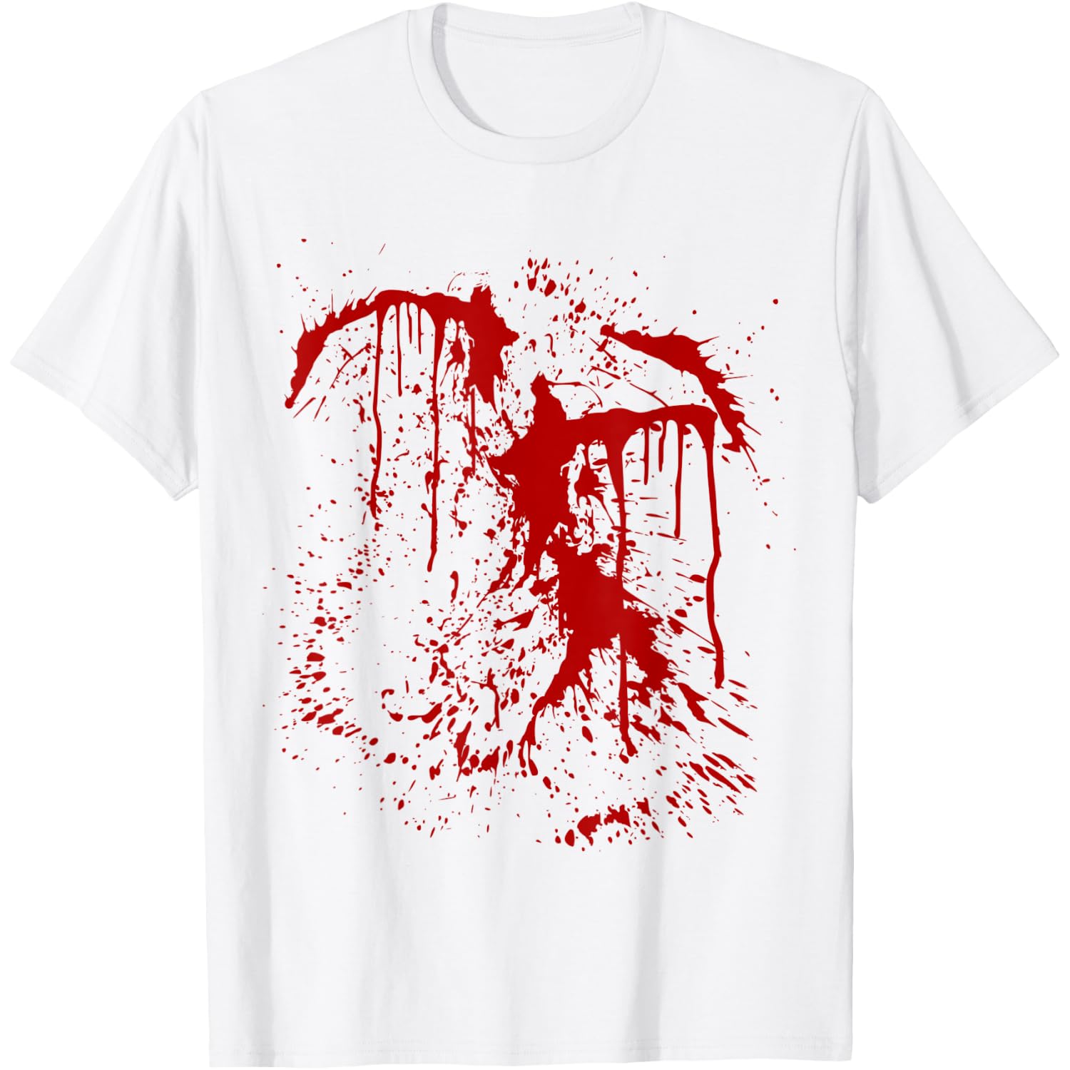 Bloody Wound Halloween Costume, Blood Splatter Injury Zombie T-Shirt