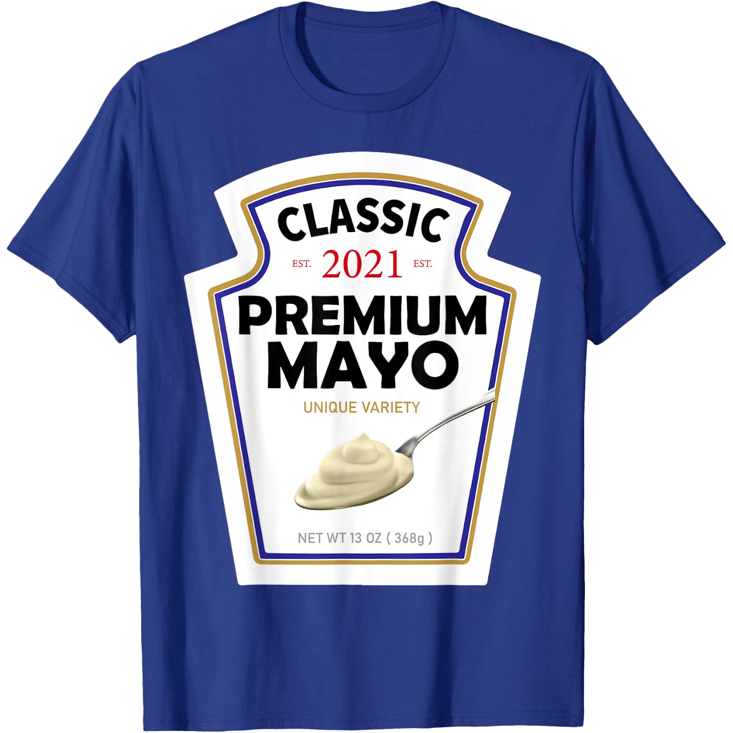 Blue Mayonnaise DIY Halloween Costume Couples & Group Mayo T-Shirt
