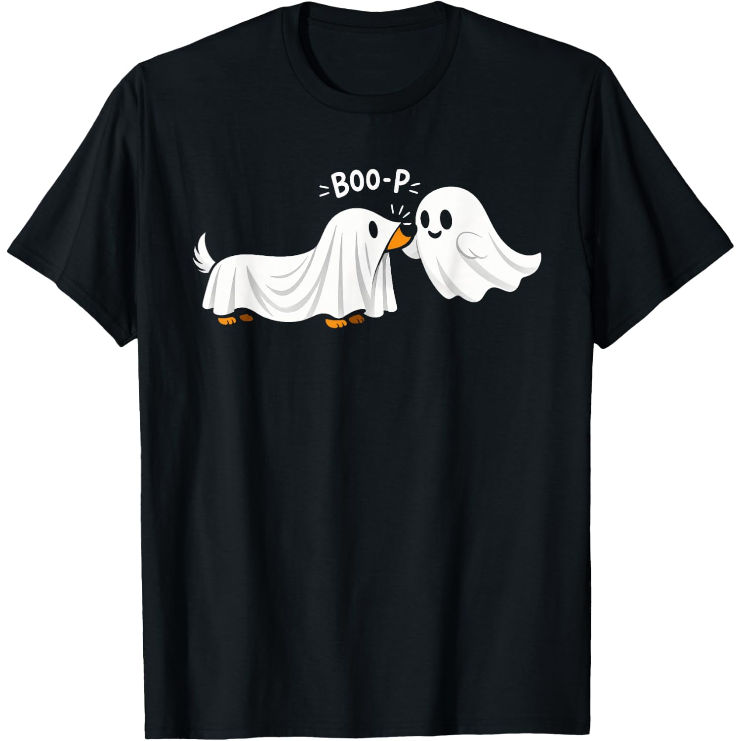 Boo Boo-p Dog Ghost Funny Halloween Dog Lovers Dog Mom T-Shirt