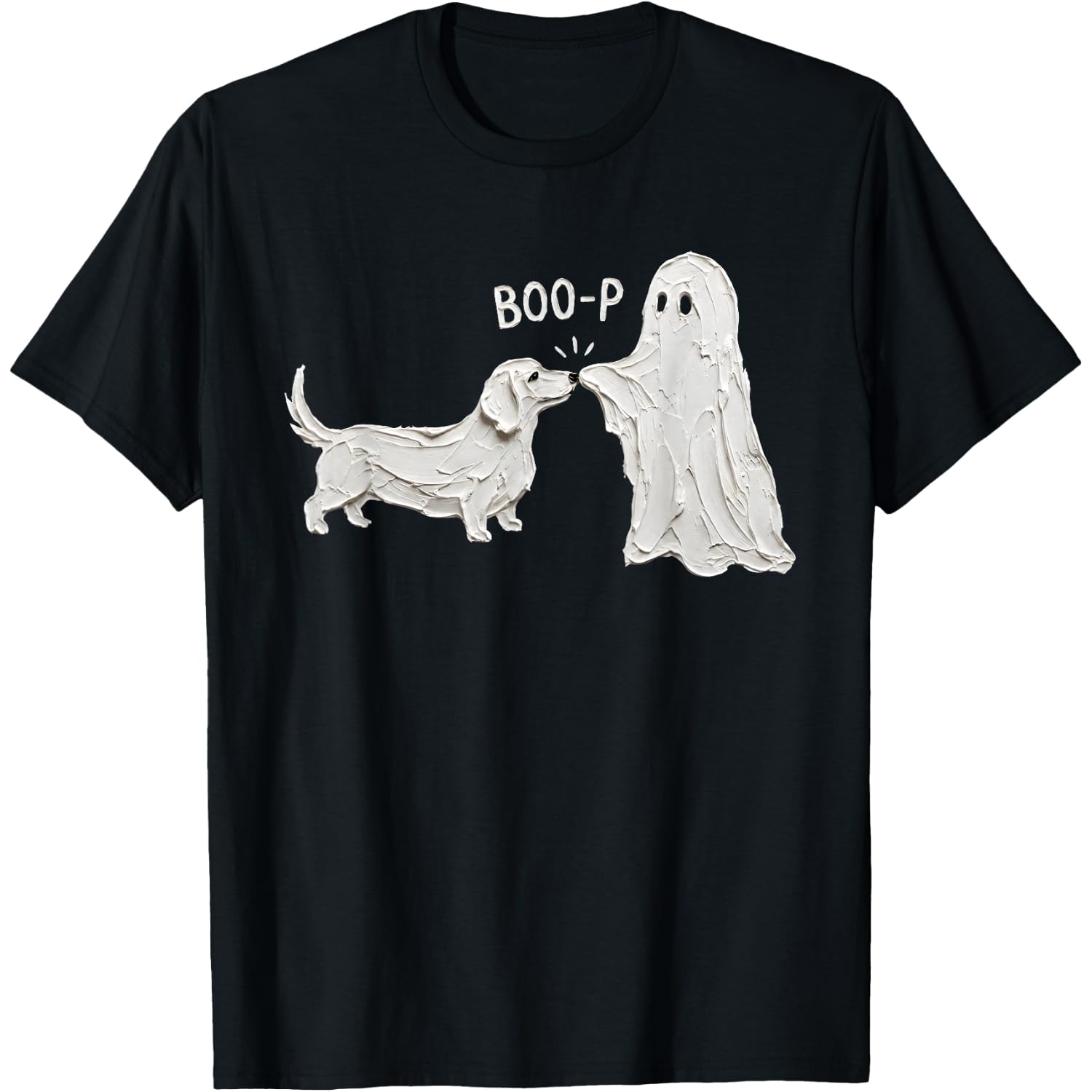 Boo Boo-p Dog Ghost Funny Halloween Dog Lovers Dog Mom T-Shirt