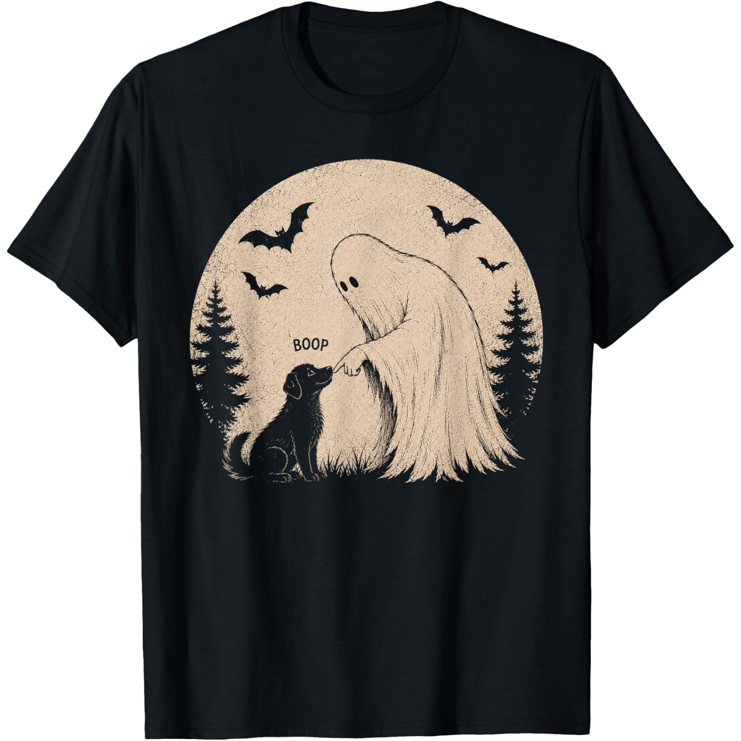 Boo Boo-p Dog Ghost Funny Halloween Dog Lovers Mom T-Shirt