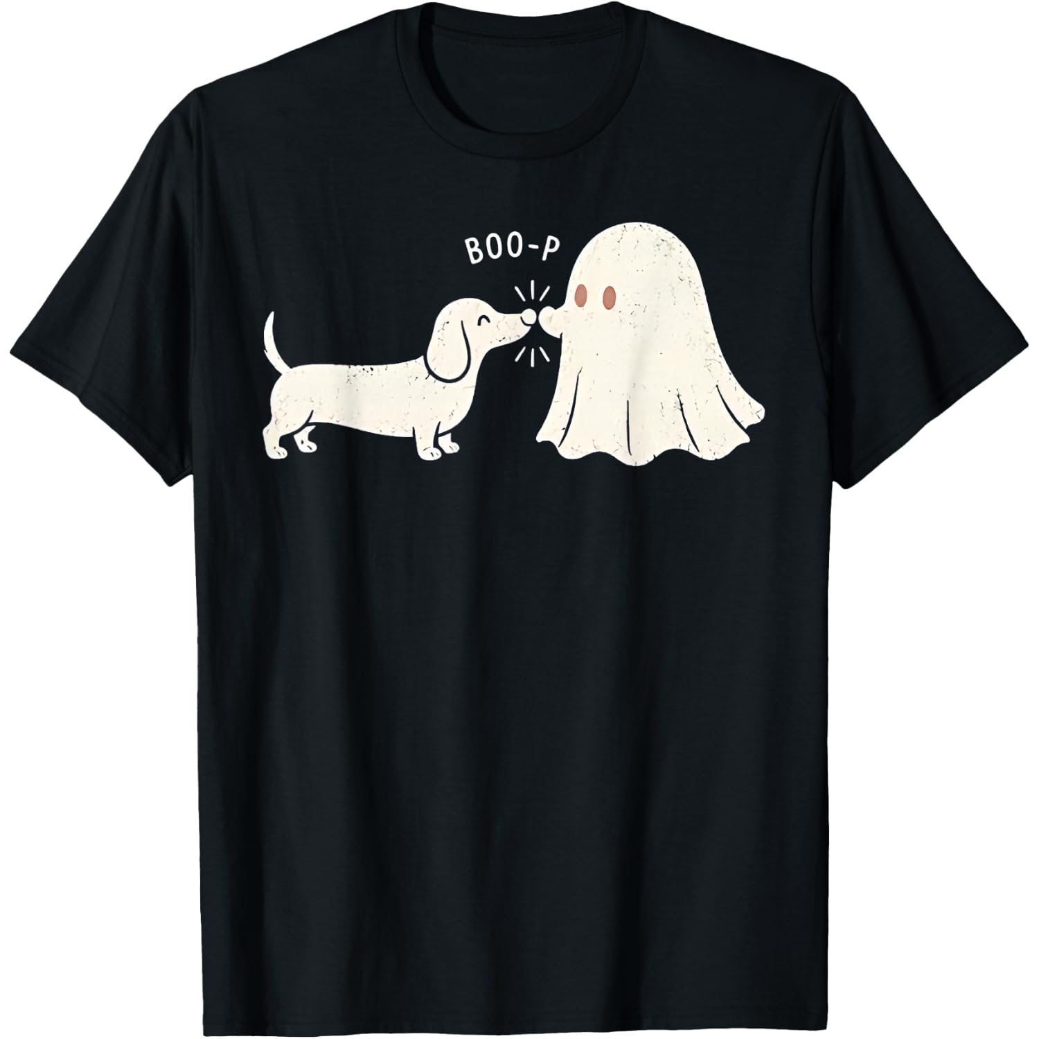 Boo Boo-p Dog Ghost Halloween Funny Dachshund Lover Graphic T-Shirt
