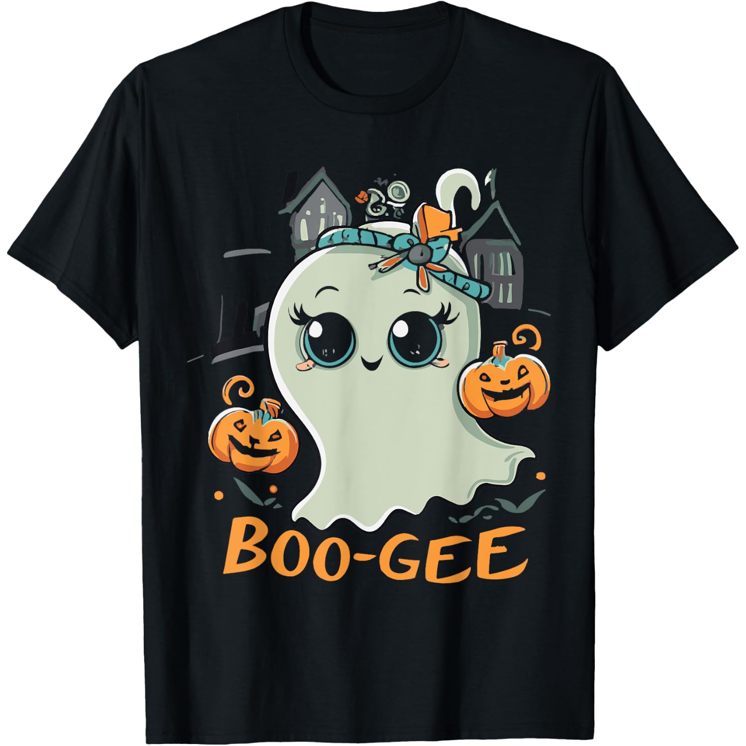 Boo Gee Cute Halloween Ghost T-Shirt