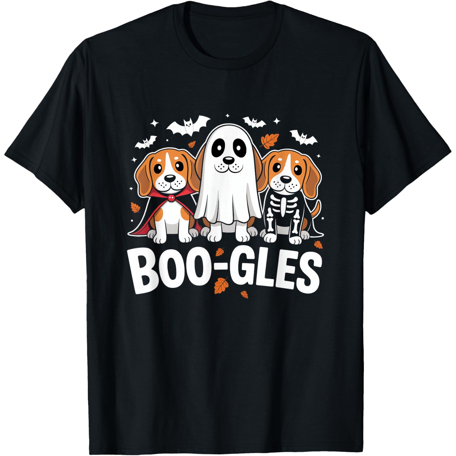 Boo-gles T Shirt Funny Beagle Dog Halloween Costume Tee T-Shirt