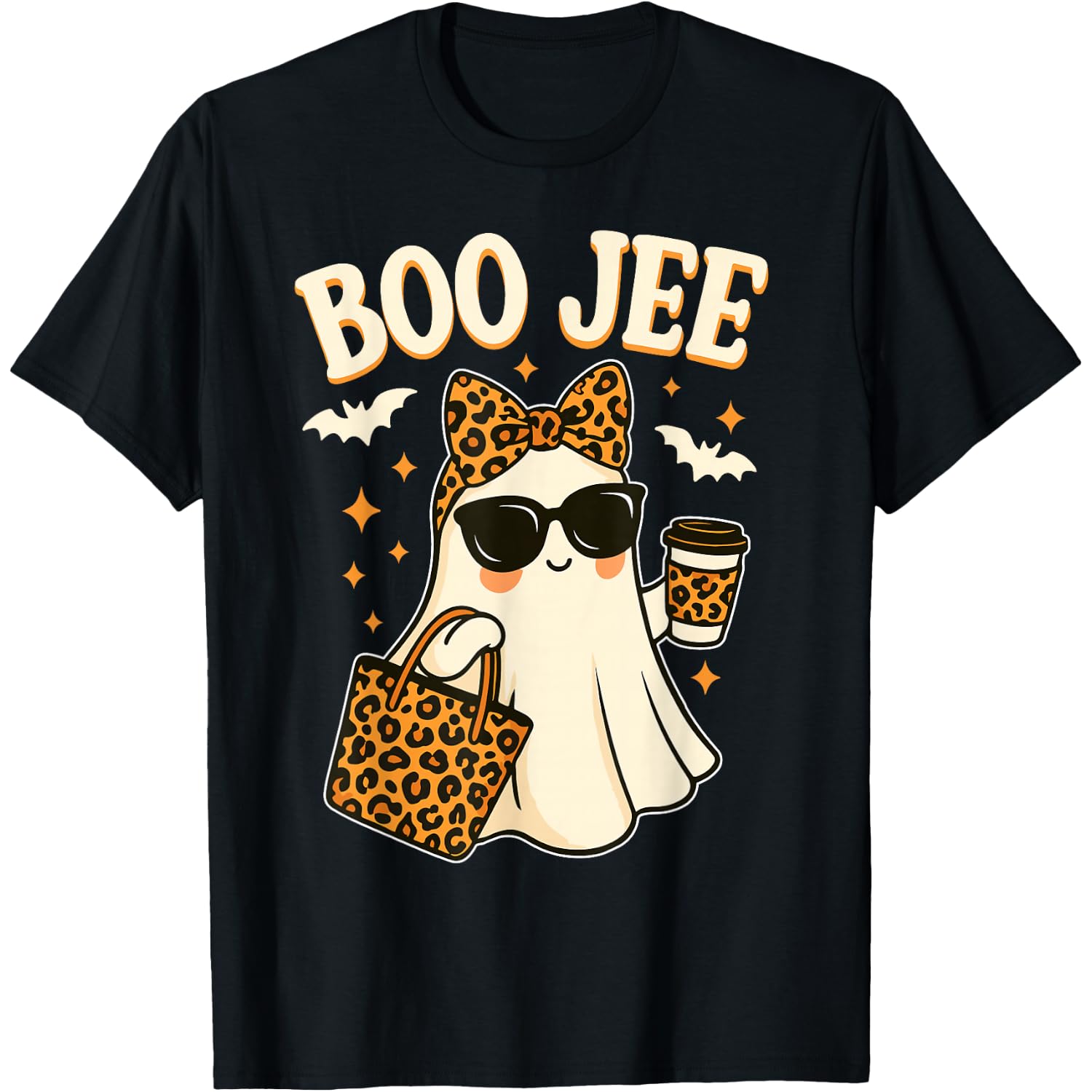 Boo JEE Ghost Shirt Halloween Women Girls Boojee Halloween T-Shirt