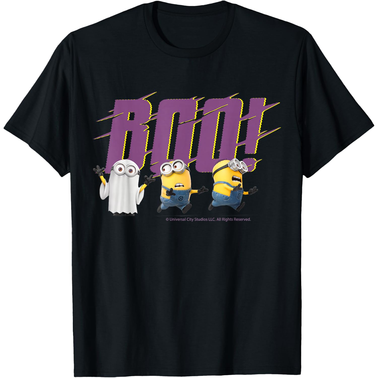 Boo Minions Halloween Merch Designs Celebration Fun T-Shirt