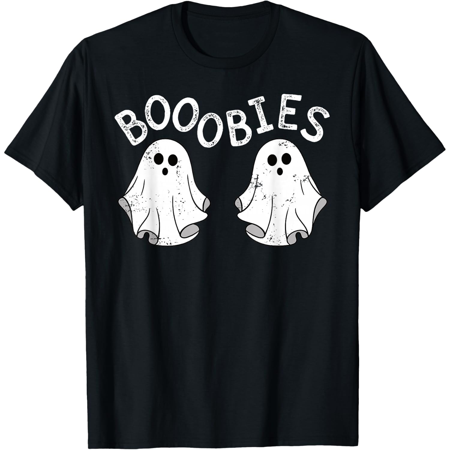 Boob Ghosts Booobie Halloween Bra Breast Funny Costume T-Shirt