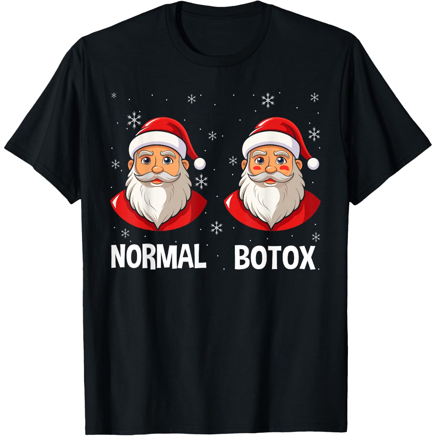 Botox Humor Santa Womens Plastic Surgeon Botox Christmas T-Shirt