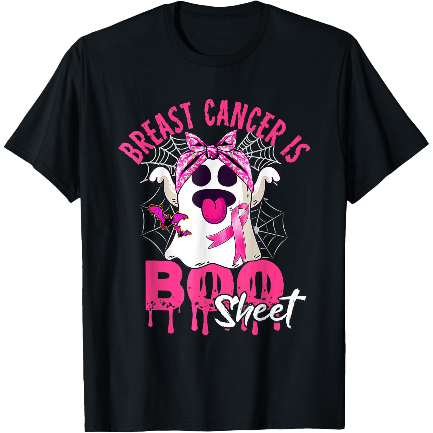 Breast Cancer is Boo Sheet Halloween Breast Cancer Awareness T-Shirt