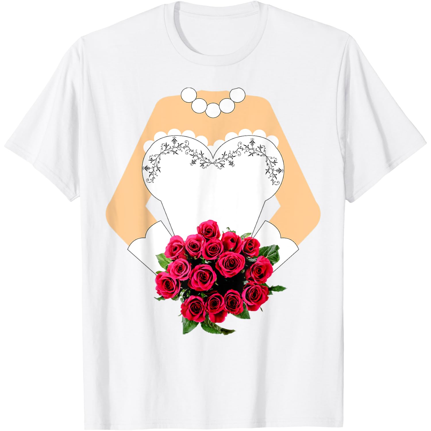 Bridal Gown for Bachelorette Party, BRIDE Halloween Costume T-Shirt