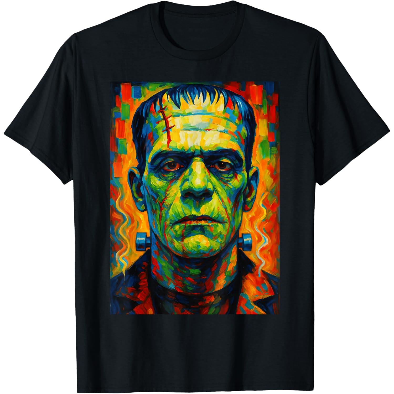 Bride and Frankenstein The Lover Halloween Matching Couple T-Shirt