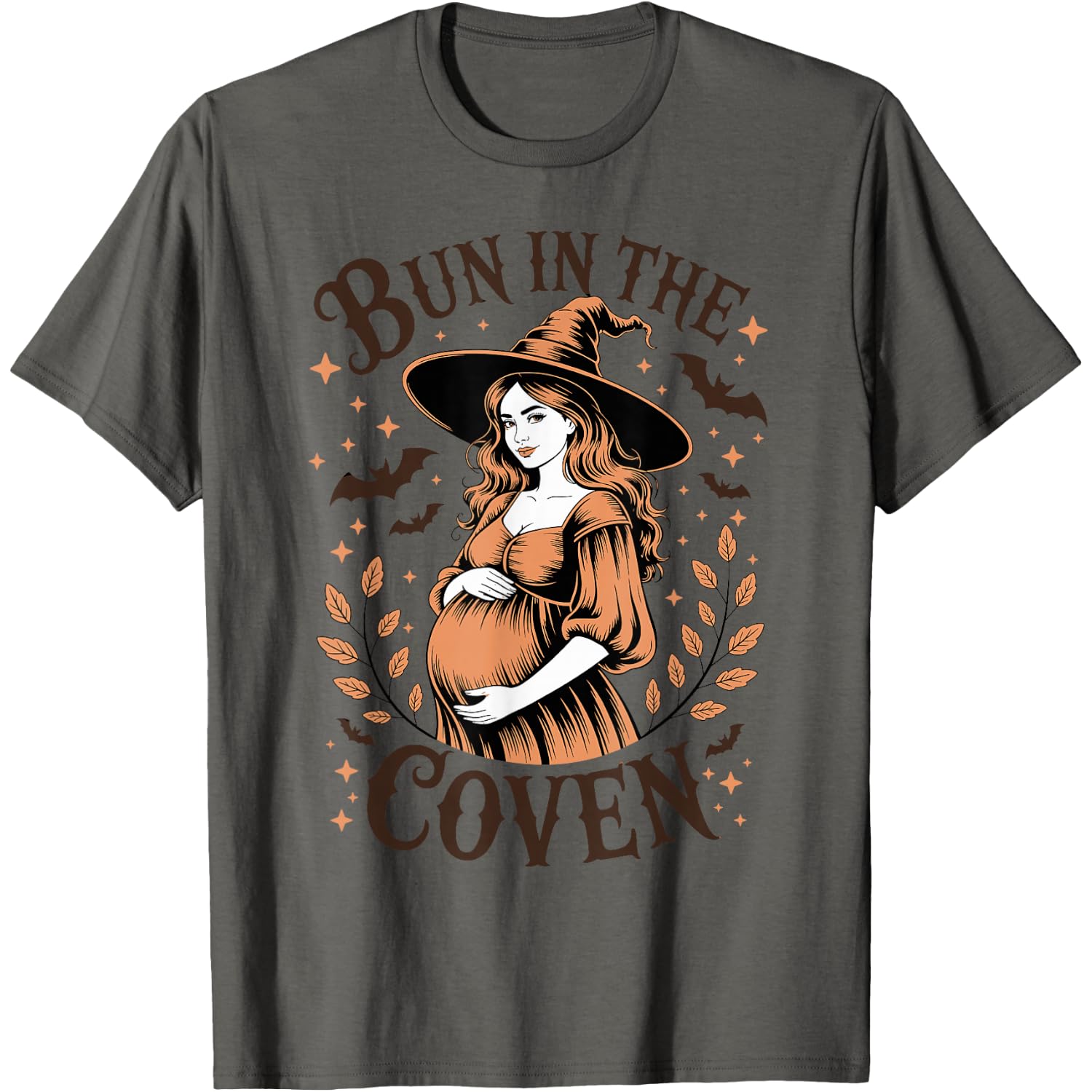 Bun in The Coven Witch Pregnancy Halloween Mom T-Shirt