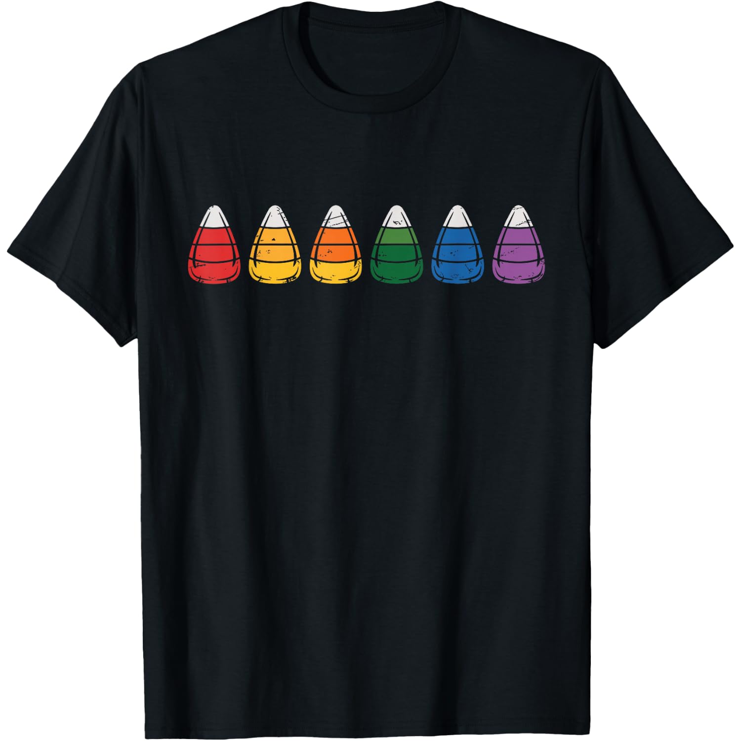 Candy Corn Pride Halloween Costume LGBT Halloween Gay LGBTQ T-Shirt
