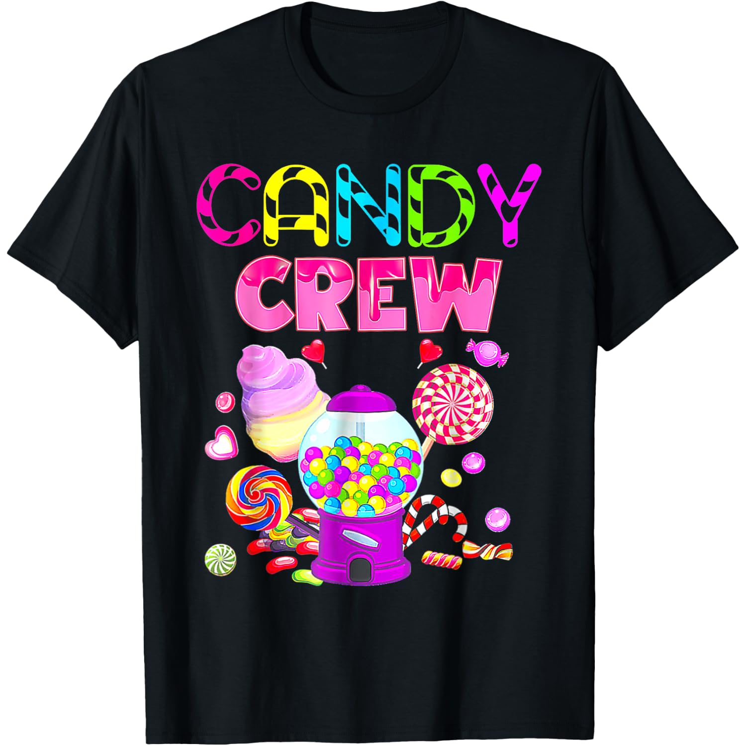 Candy Crew Decorations Sweetie Candy Squad Candy Halloween T-Shirt
