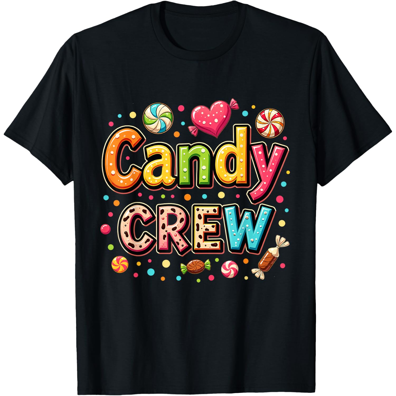 Candy Party Crew Lover Cute Halloween Trick or Treat Outfit T-Shirt