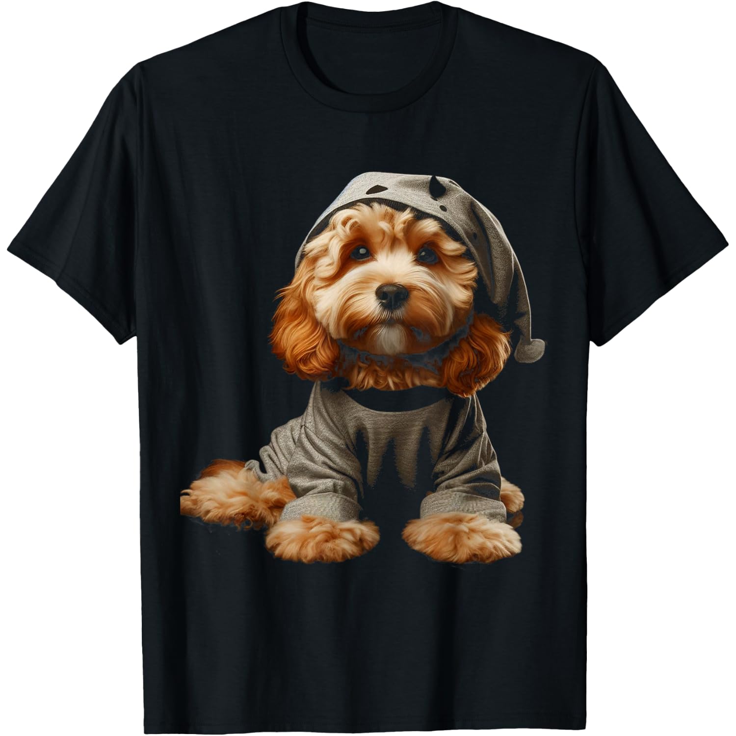 Cavapoo Dog Cute Puppy Spooky Halloween Costume T-Shirt