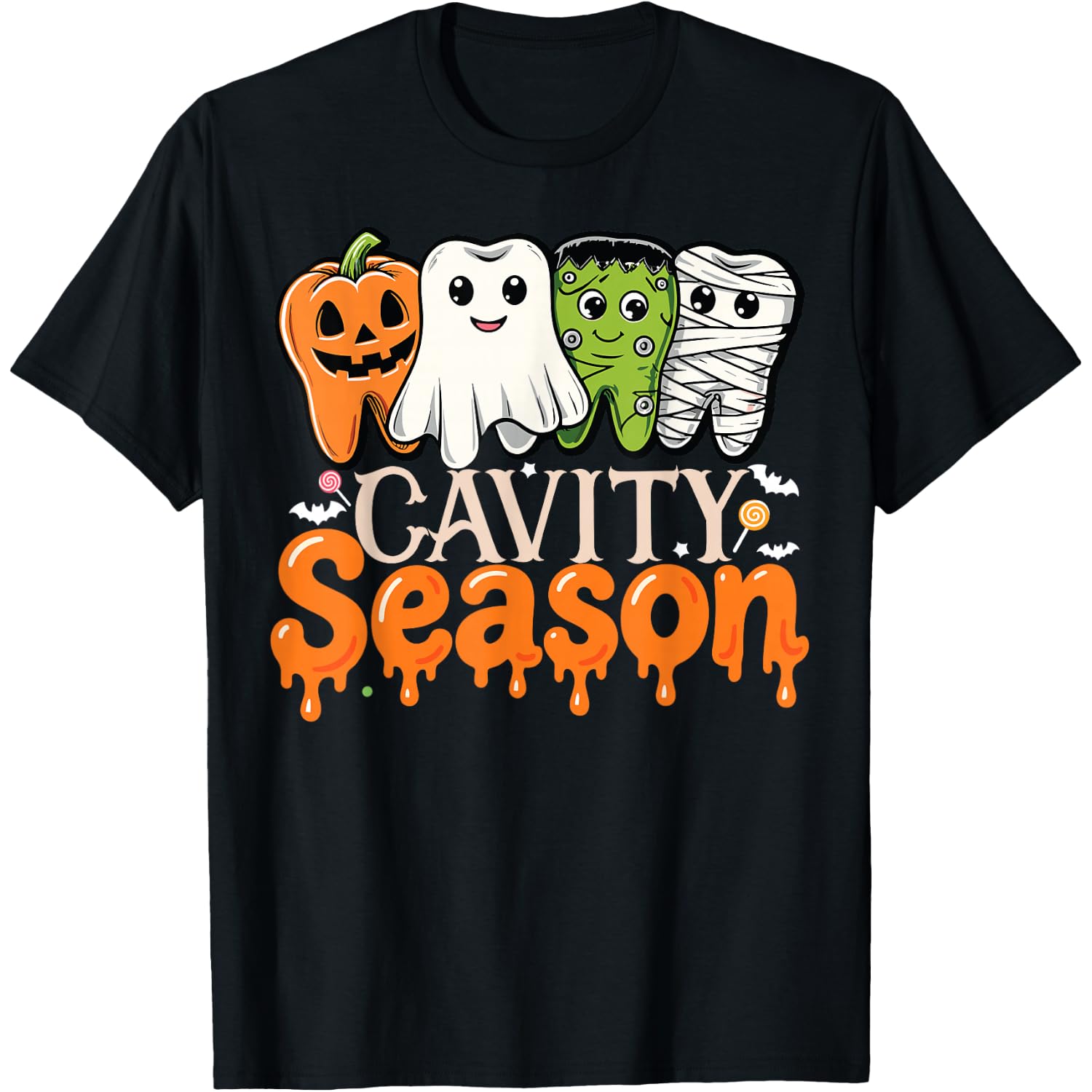 Cavity Season Halloween Tooth Funny Dental Hygienist T-Shirt
