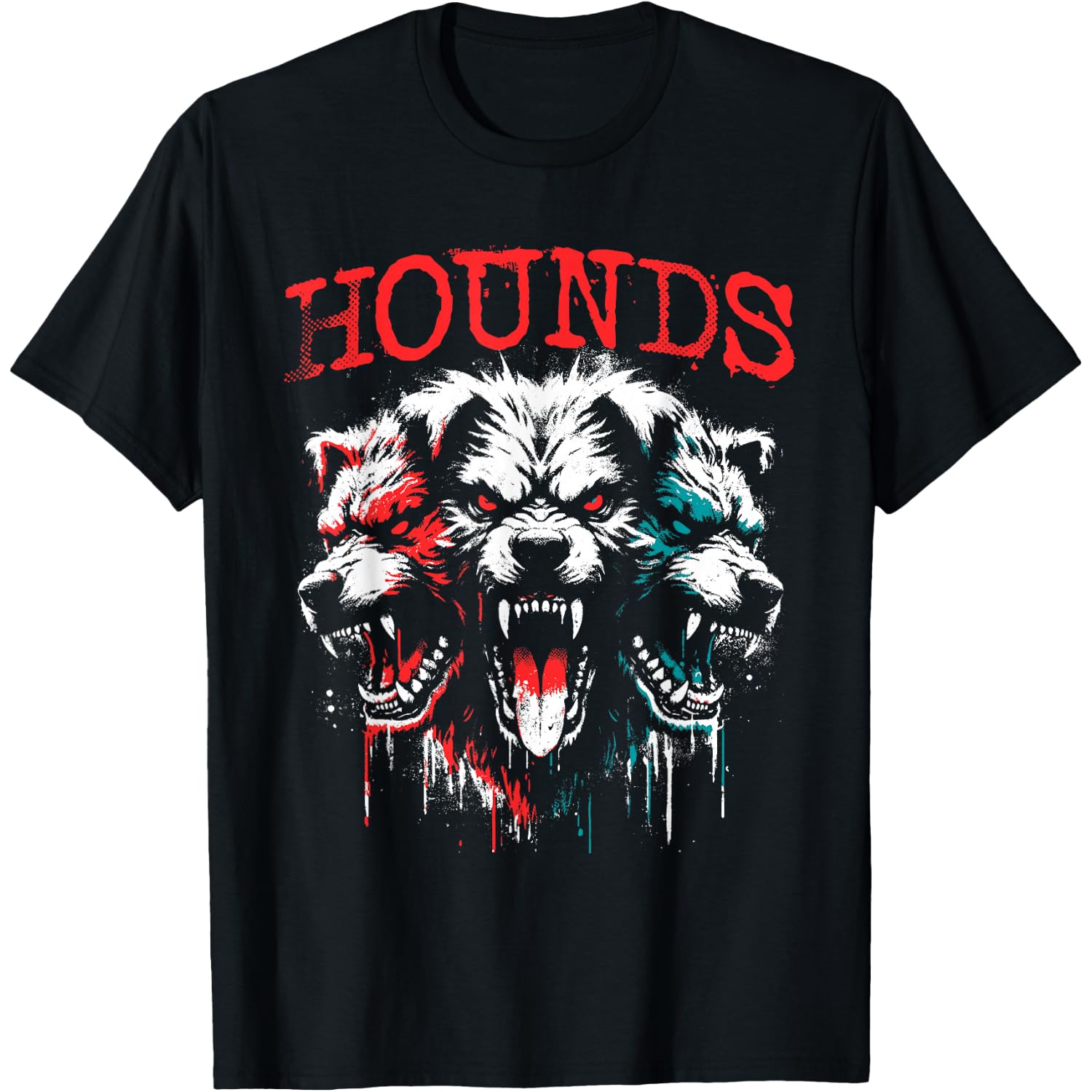 Cerberus - Creepy Three-Headed Hound of Haides Halloween T-Shirt